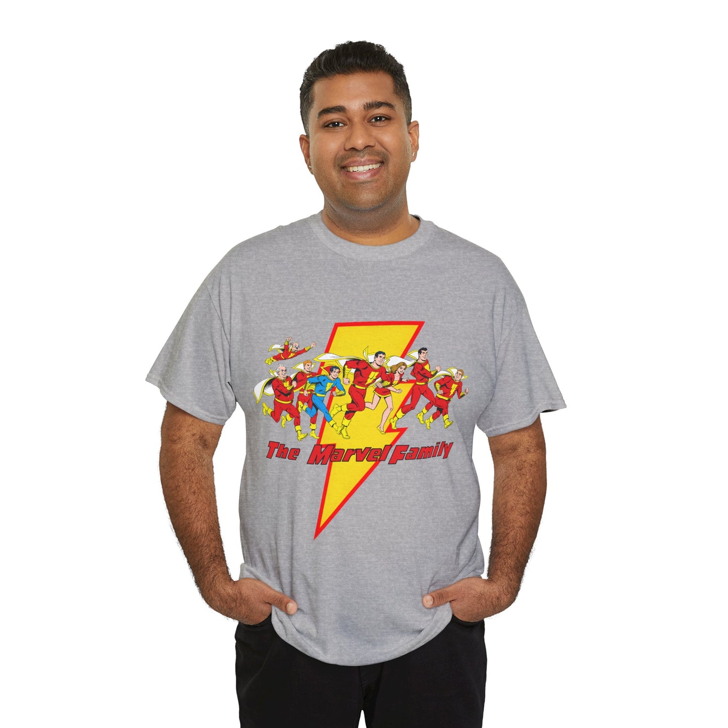Marvel Family T-Shirt - Shazam - DC Comics - Mary Marvel, Hoppy the Marvel Bunny, Uncle Marvel, Captain Marvel Jr - DC Who's Who Art