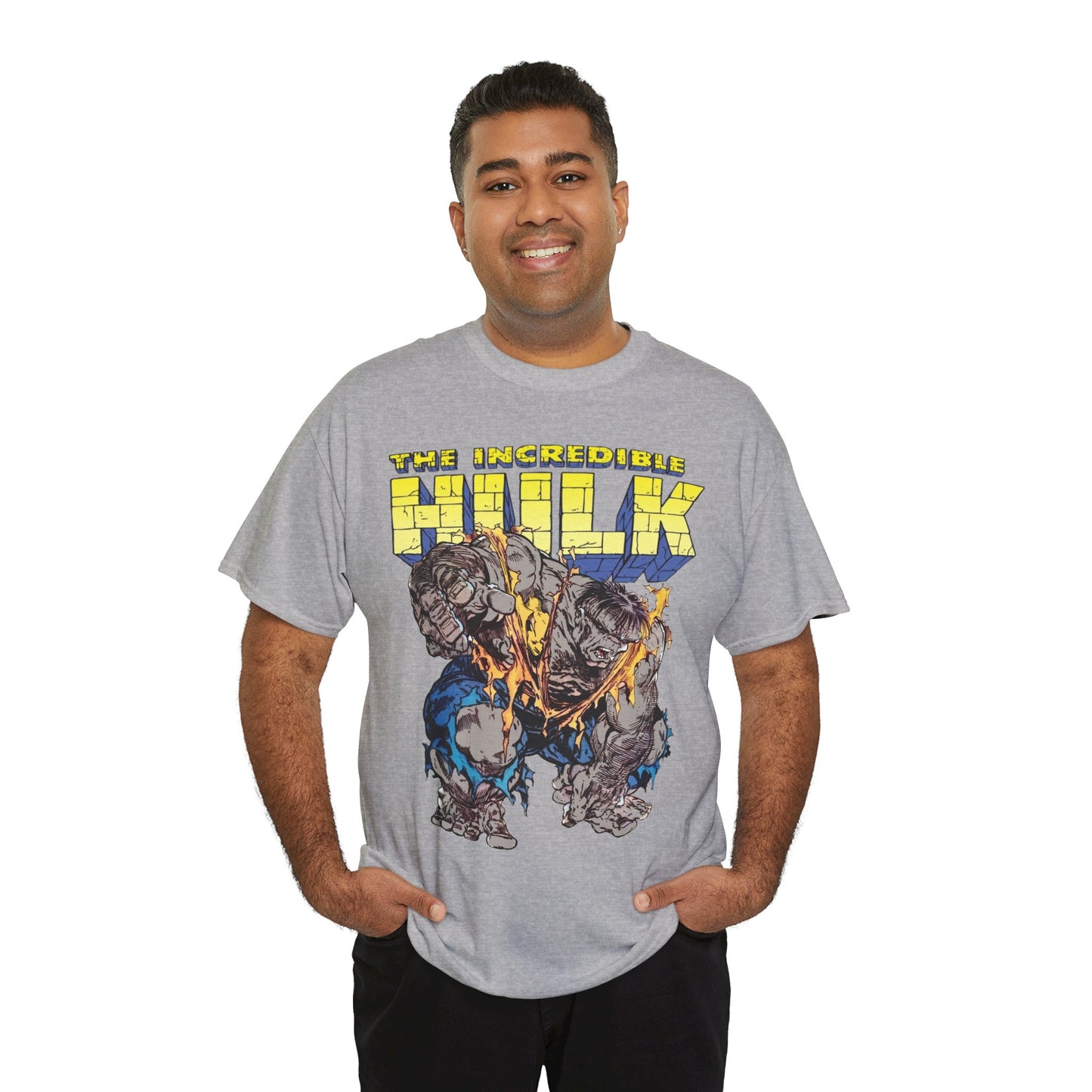 Incredible Hulk T-Shirt - Todd McFarlane Art - Marvel Comics - Grey Hulk, Bruce Banner