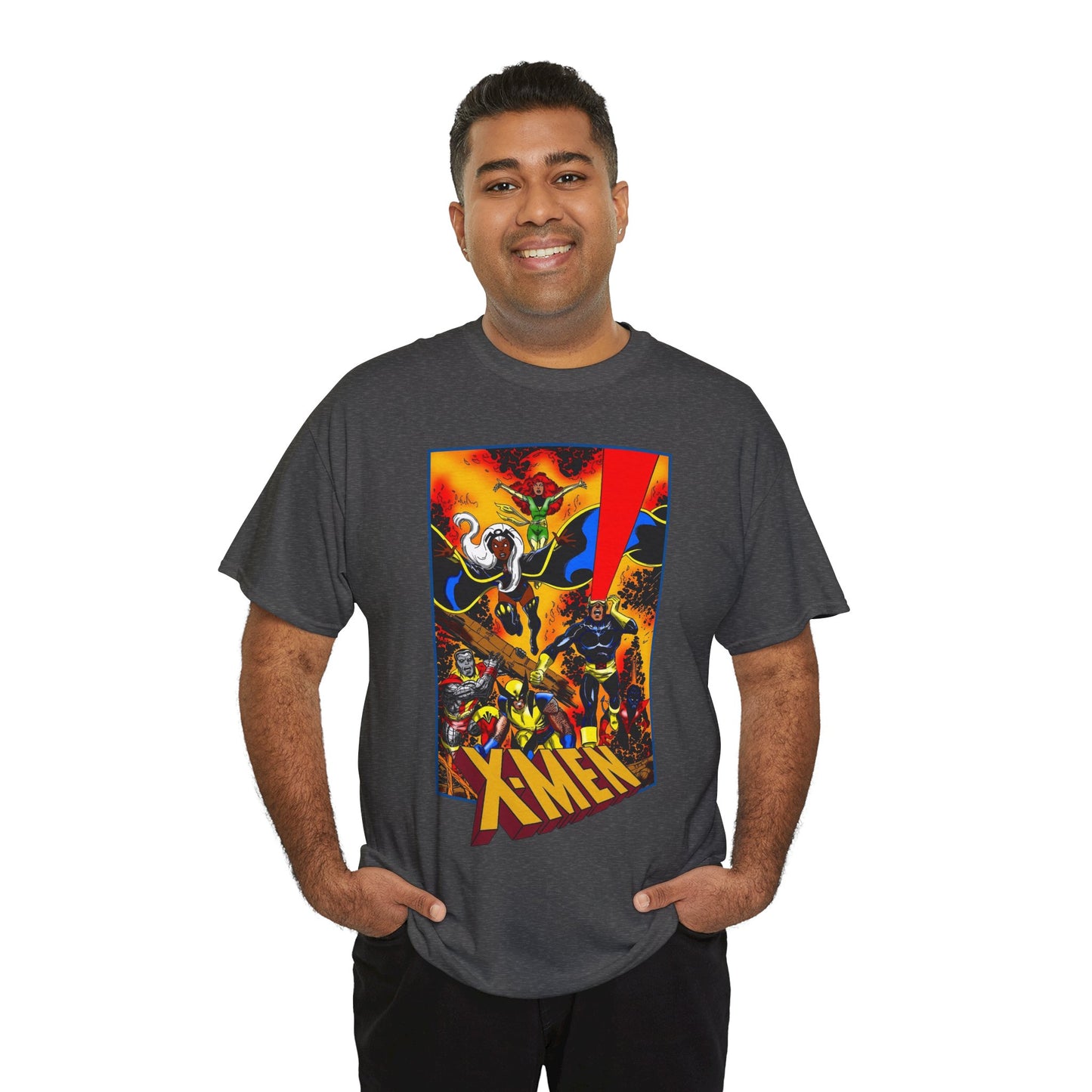 X-men T-Shirt - John Byrne Art - Phoenix, Wolverine, Cyclops, Storm, Nightcrawler, Colossus - Marvel Comics
