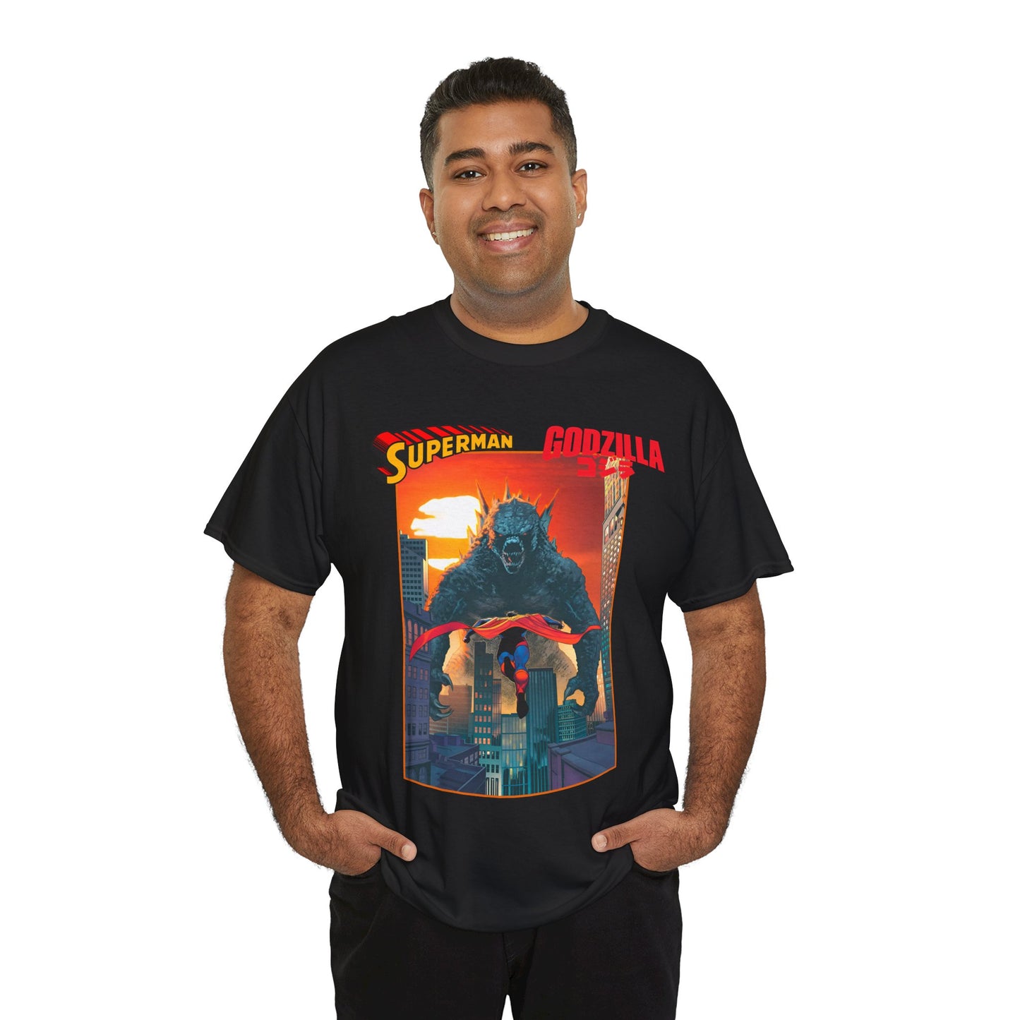 Superman Vs Godzilla T-Shirt - DC Comics - Man of Steel Vs the King of the Monsters