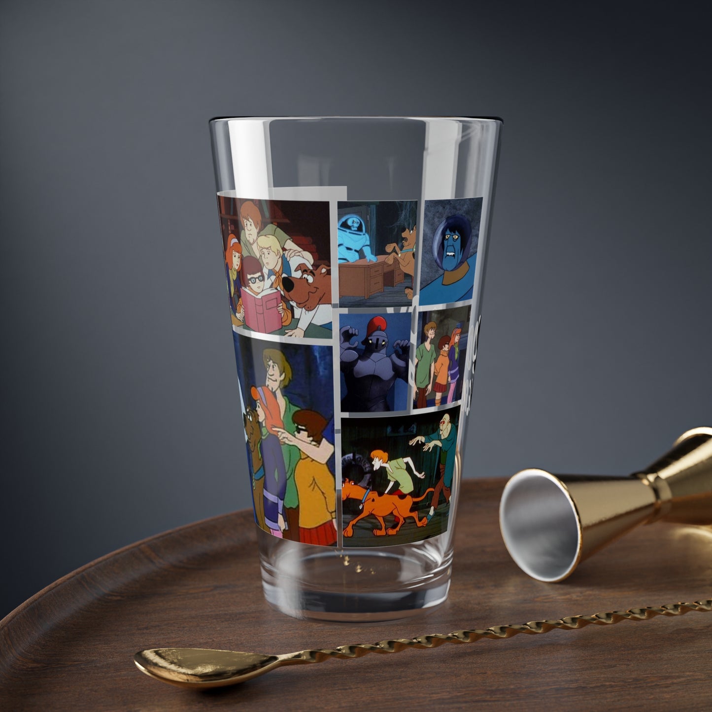 Scooby Doo, Where Are You? Pint Glass, 16oz - Fred, Velma, Daphne, Shaggy - Mystery, Inc - Hanna-Barbera Cartoon