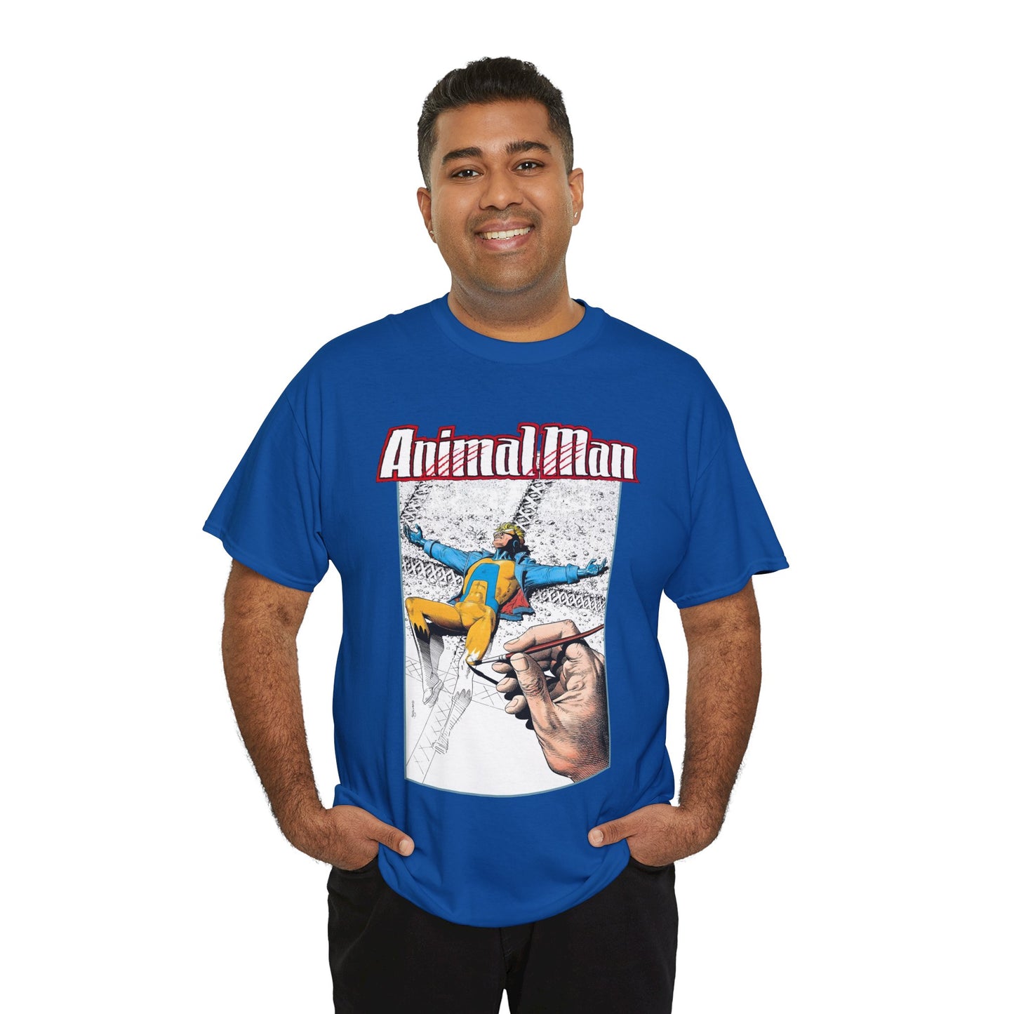 Animal Man T-Shirt - Brian Bolland Art - Buddy Baker - DC Comics, Vertigo Comics 1980s Series - Grant Morrison Stories
