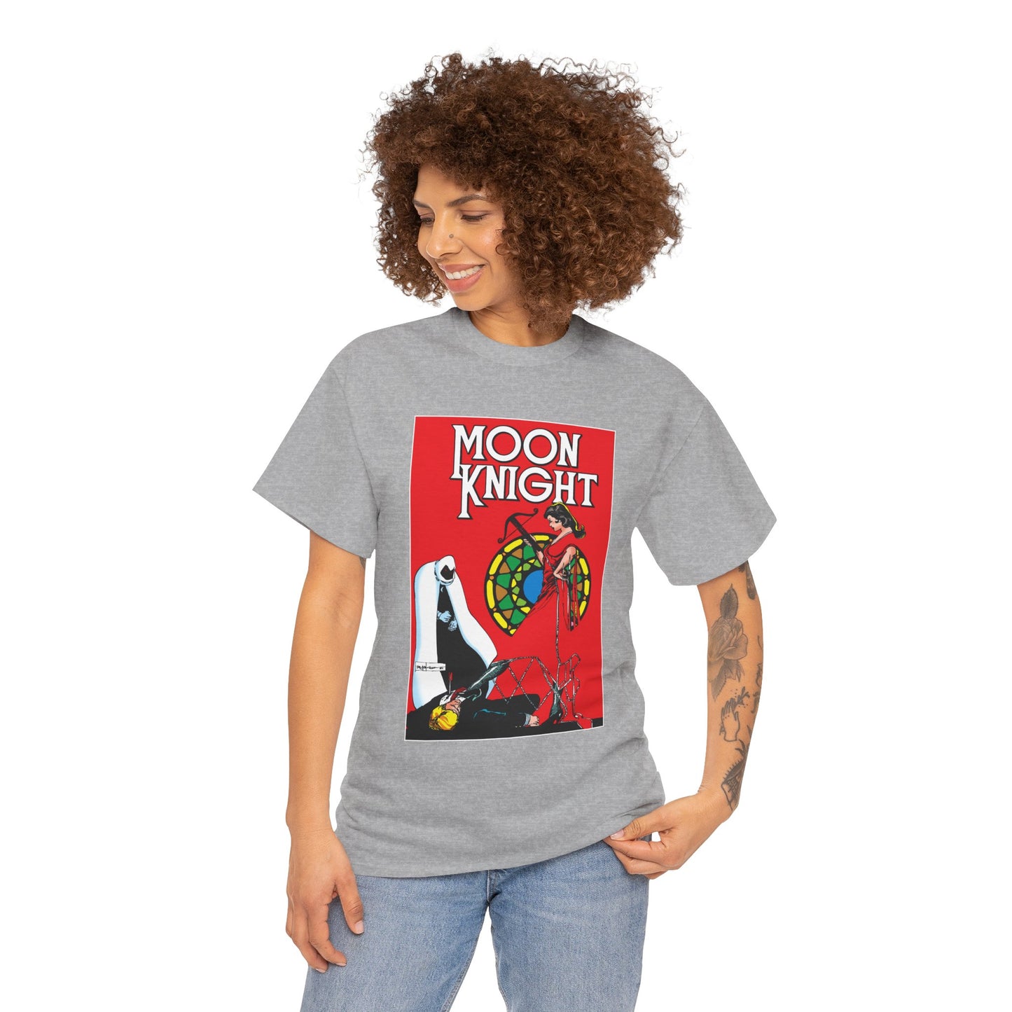 Moon Knight T-Shirt - Bill Sienkiewicz Art - Marc Spector - Marvel Comics - Khonshu