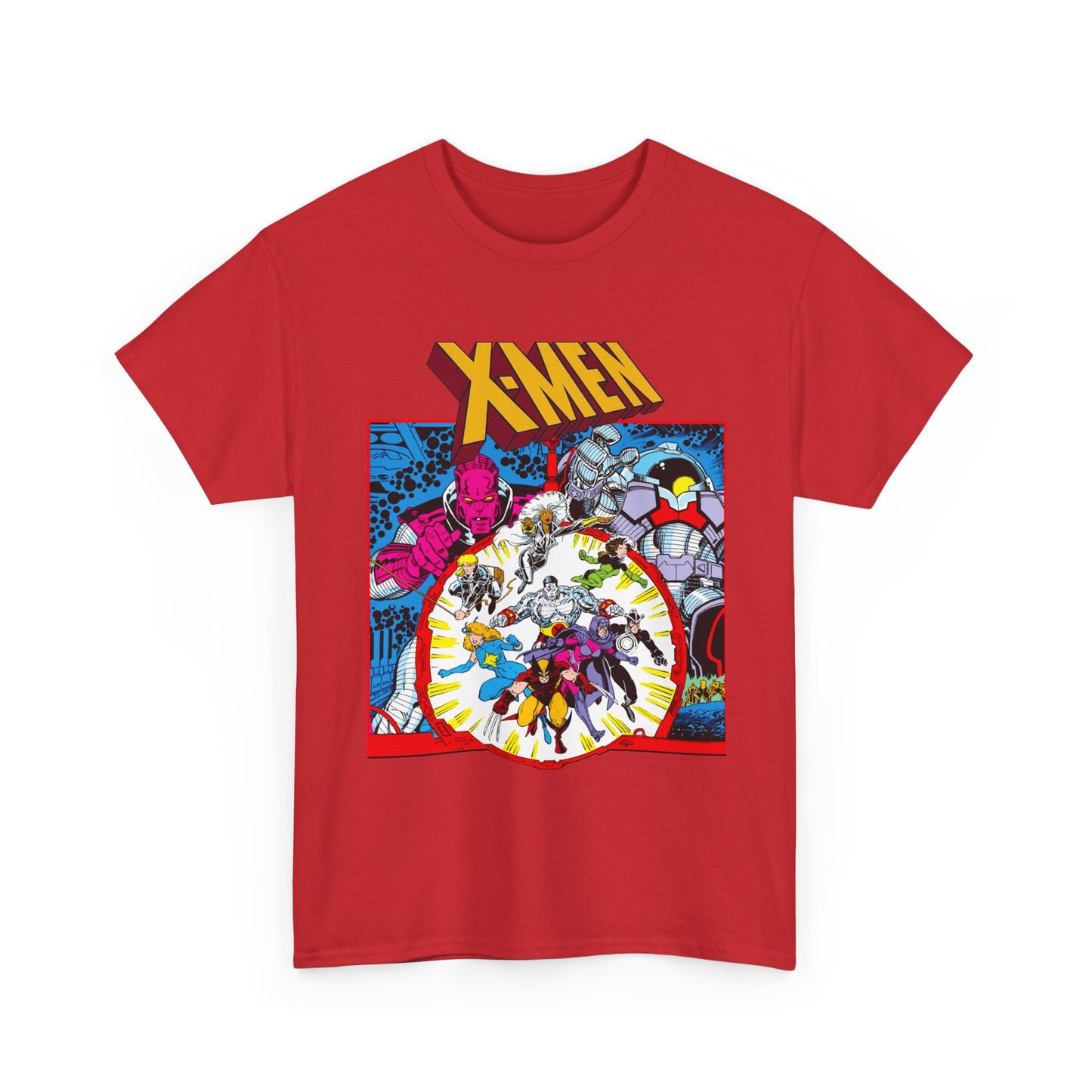 Uncanny X-Men T-Shirt - Arthur Adams Art - Wolverine, Havok, Rogue, Colossus, Psylocke, Longshot, Storm, Dazzler - High Evolutionary - Marvel Comics
