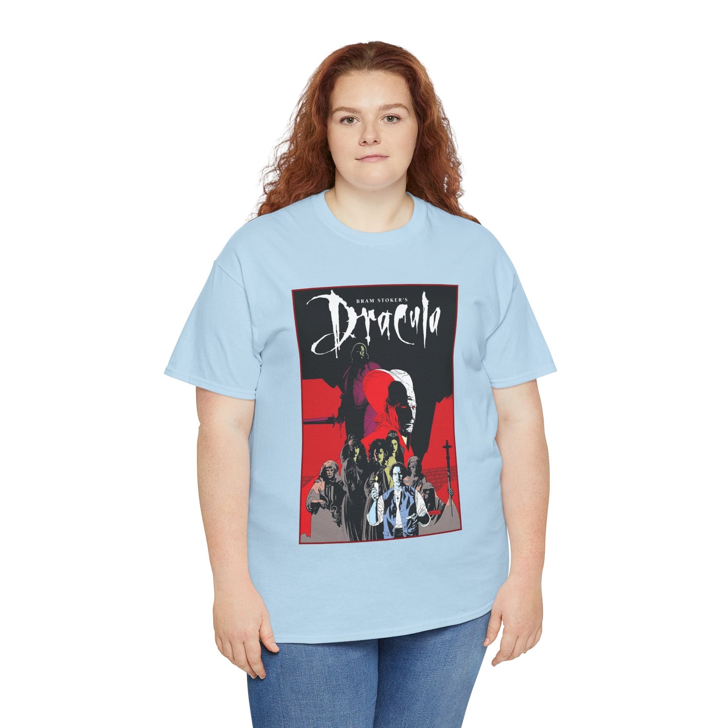 Bram Stoker's Dracula T-Shirt - Mike Mignola Art - Francis Ford Coppola Movie - Mina Murray, Jonathan Harker