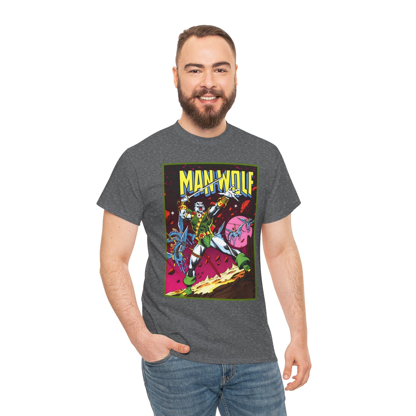 Man-Wolf T-Shirt - George Perez Art - Colonel John Jameson - Marvel Premiere #45 Cover Art - Marvel Comics