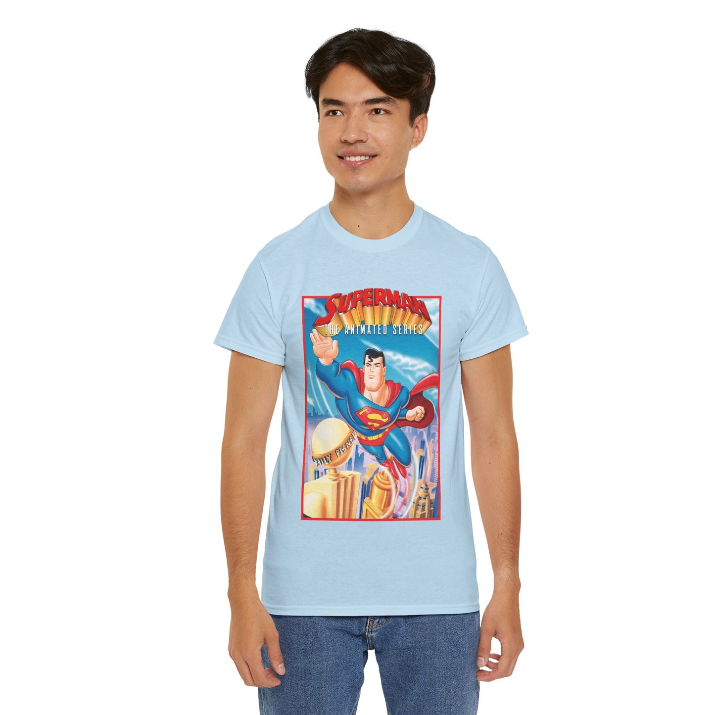 Superman The Animated Series T-Shirt - DC Comics - WB Cartoon 1990s - Metropolis - Man of Steel - Daily Planet