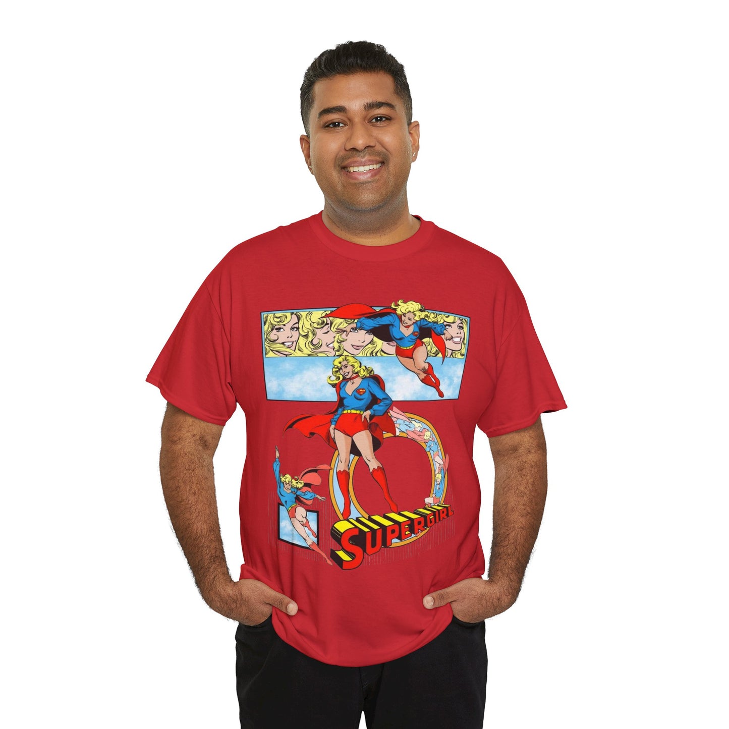 Supergirl T-Shirt - Krypton, Superman, Kara, Kandor - DC Comics - 1980s Art - Style Guide - Superman's Cousin