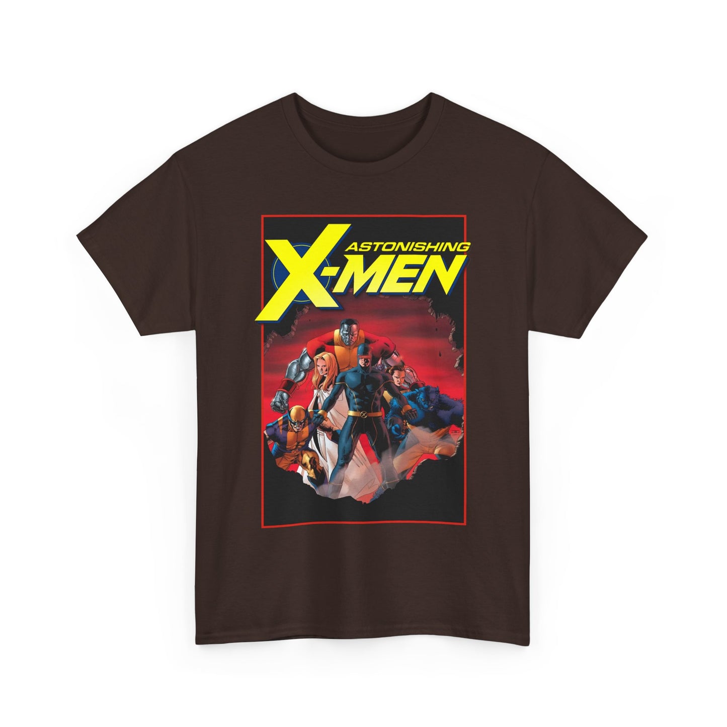 Astonishing X-Men T-Shirt - John Cassady Art - Cyclops, Beast, Wolverine, Colossus, Emma Frost - Marvel Comics
