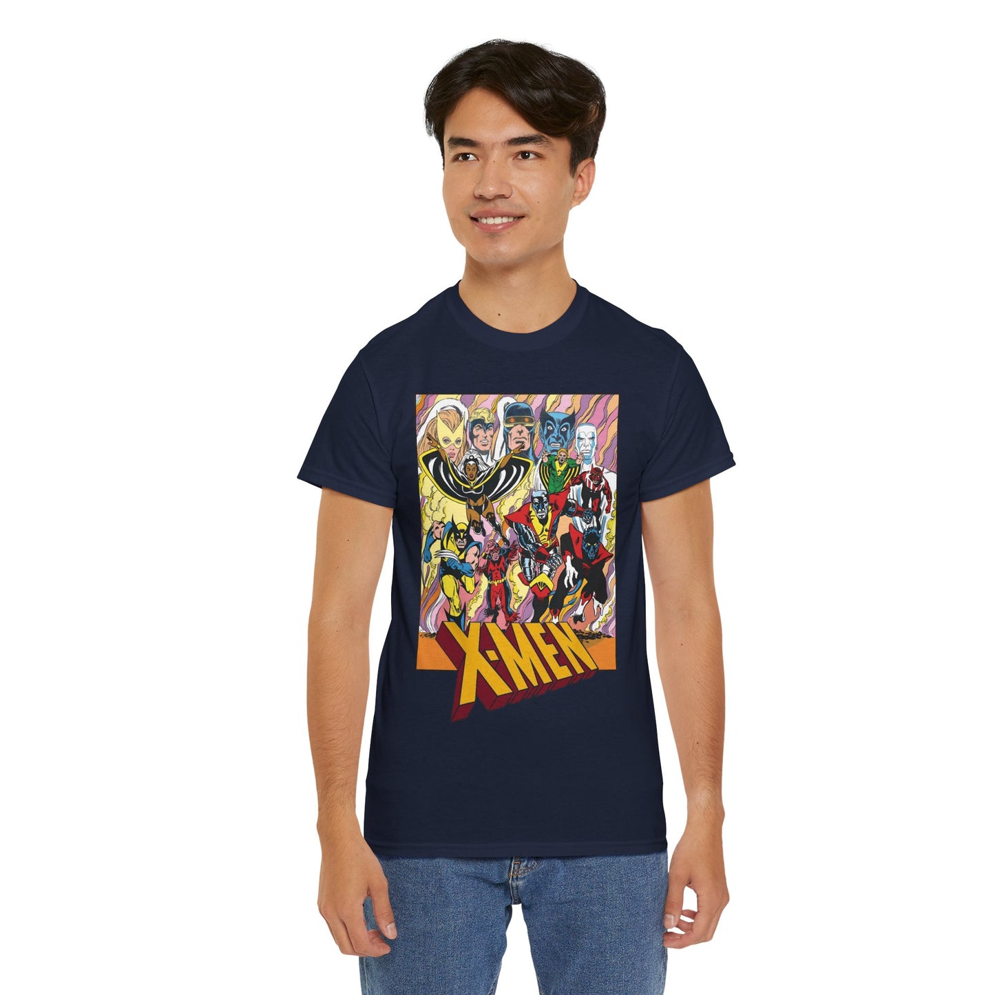Uncanny X-Men T-Shirt - Dave Cockrum Art - Cyclops, Nightcrawler, Storm, Wolverine, Thunderbird - Marvel Comics