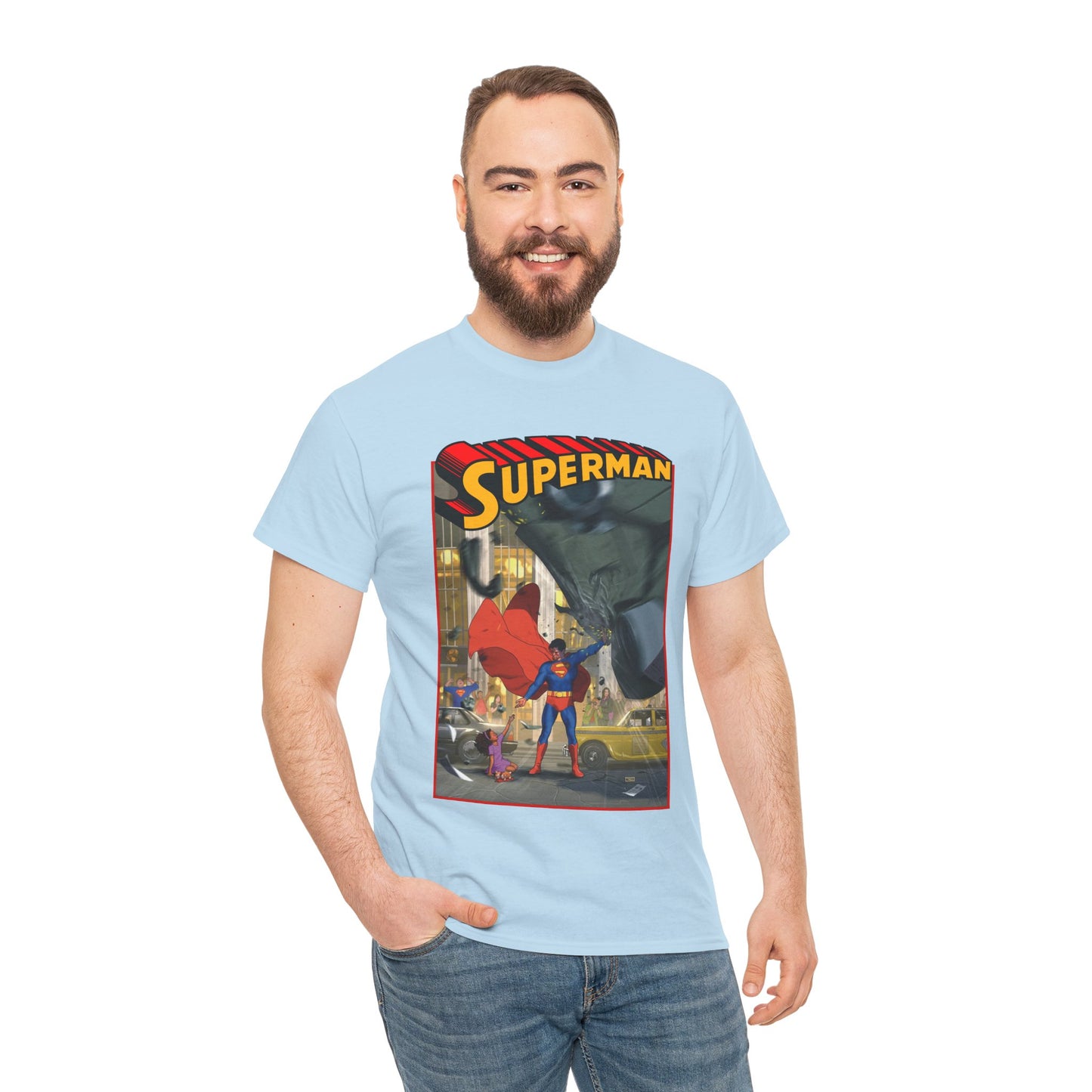Superman T-Shirt - Taurin Clarke Art - Man of Steel, Metropolis - DC Comics