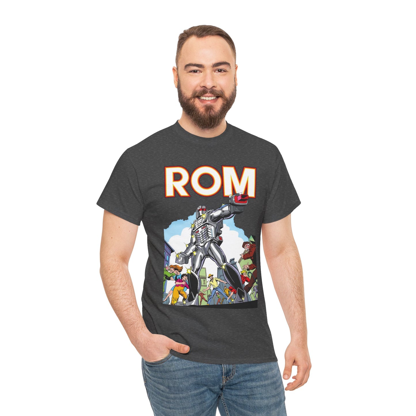 Rom: Spaceknight T-Shirt - Marvel Comics Art- Retro Character - Dire Wraiths
