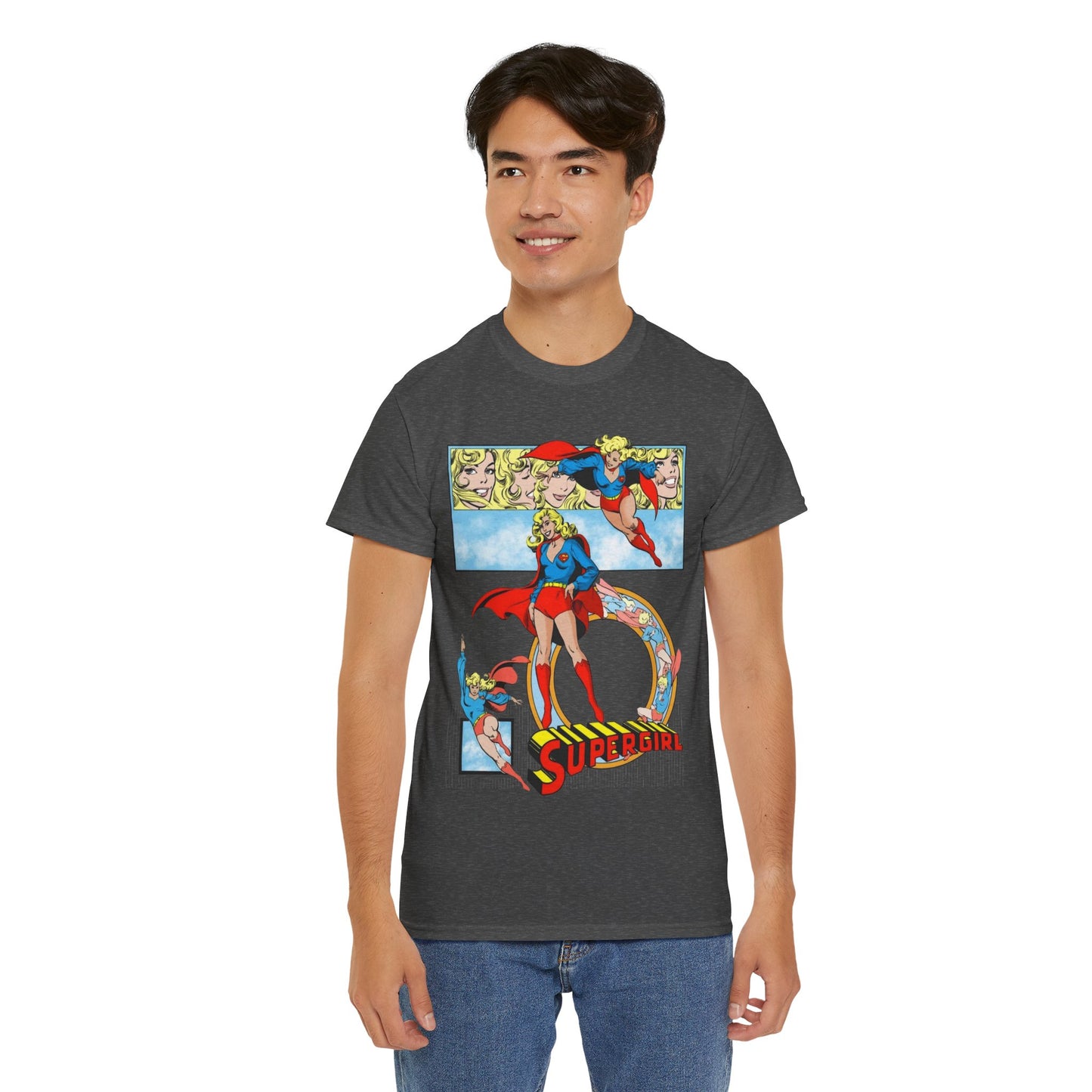 Supergirl T-Shirt - Krypton, Superman, Kara, Kandor - DC Comics - 1980s Art - Style Guide - Superman's Cousin