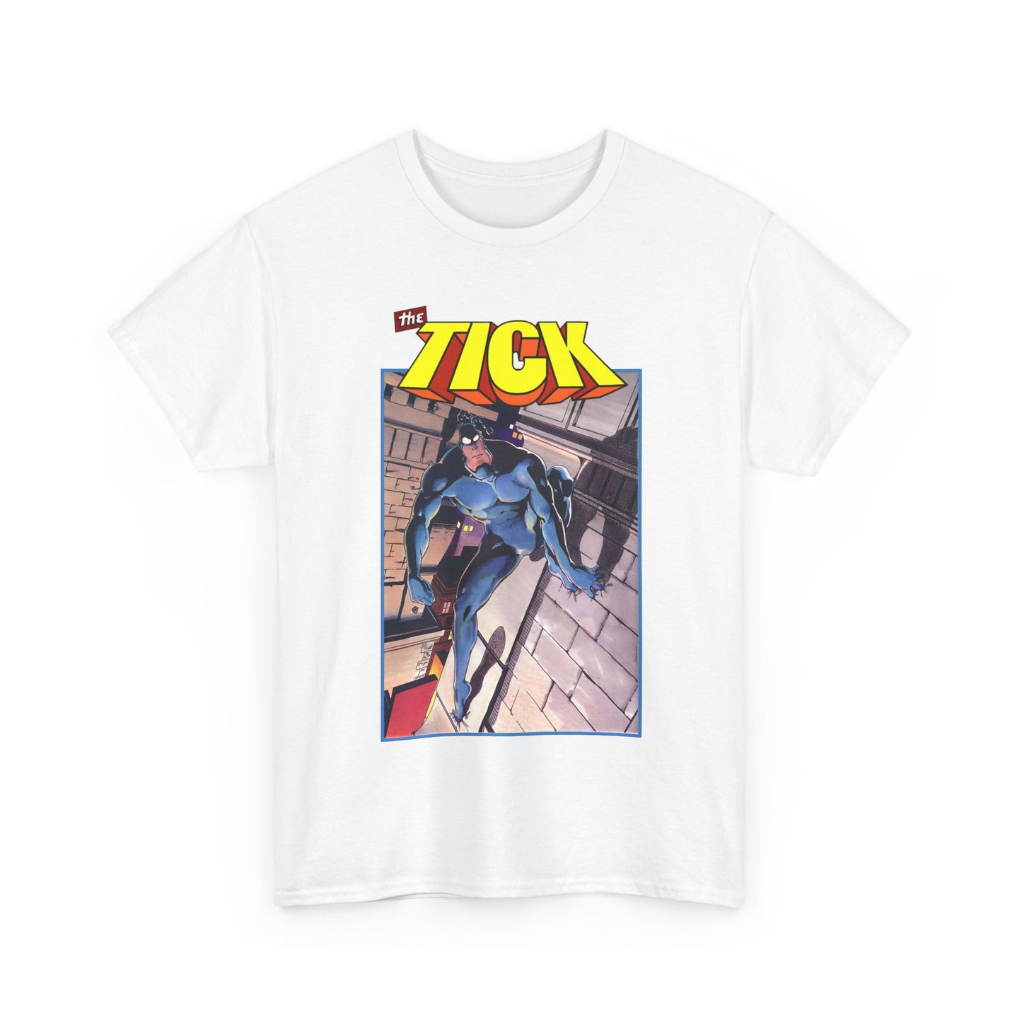The Tick T-Shirt - Ben Edlund Creation - Popular 1980s Superhero