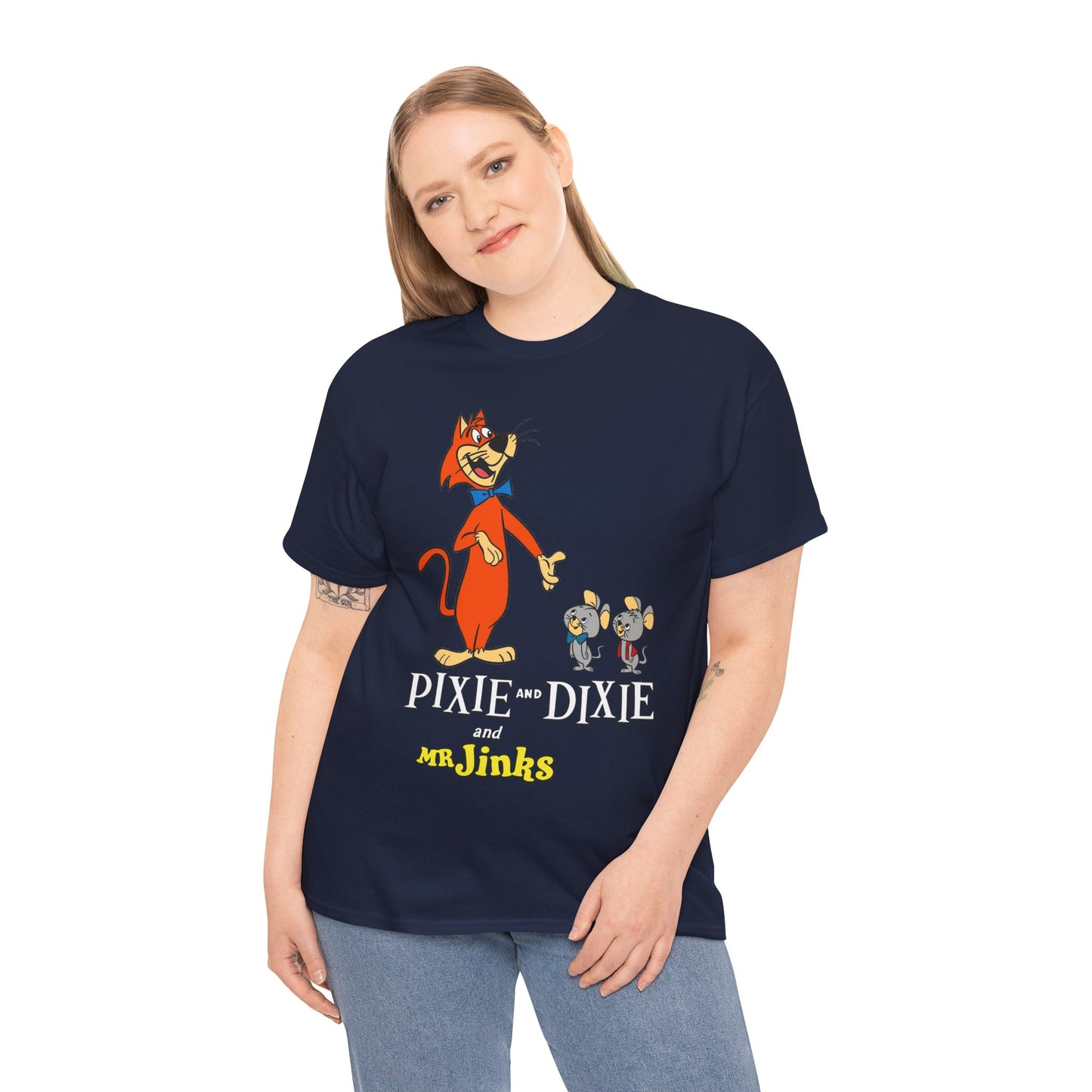 Pixie & Dixie & Mr Jinks T-Shirt - Classic Hanna-Barbera Saturday Morning Cartoon - I Hate Meeces to Pieces!