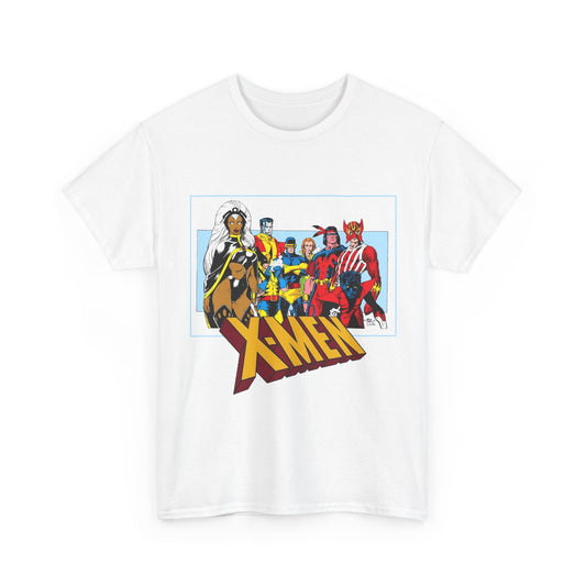 X-Men T-Shirt - Arthur Adams Art - Cyclops, Nightcrawler, Storm, Wolverine, Thunderbird, Sunfire, Banshee - Marvel Comics