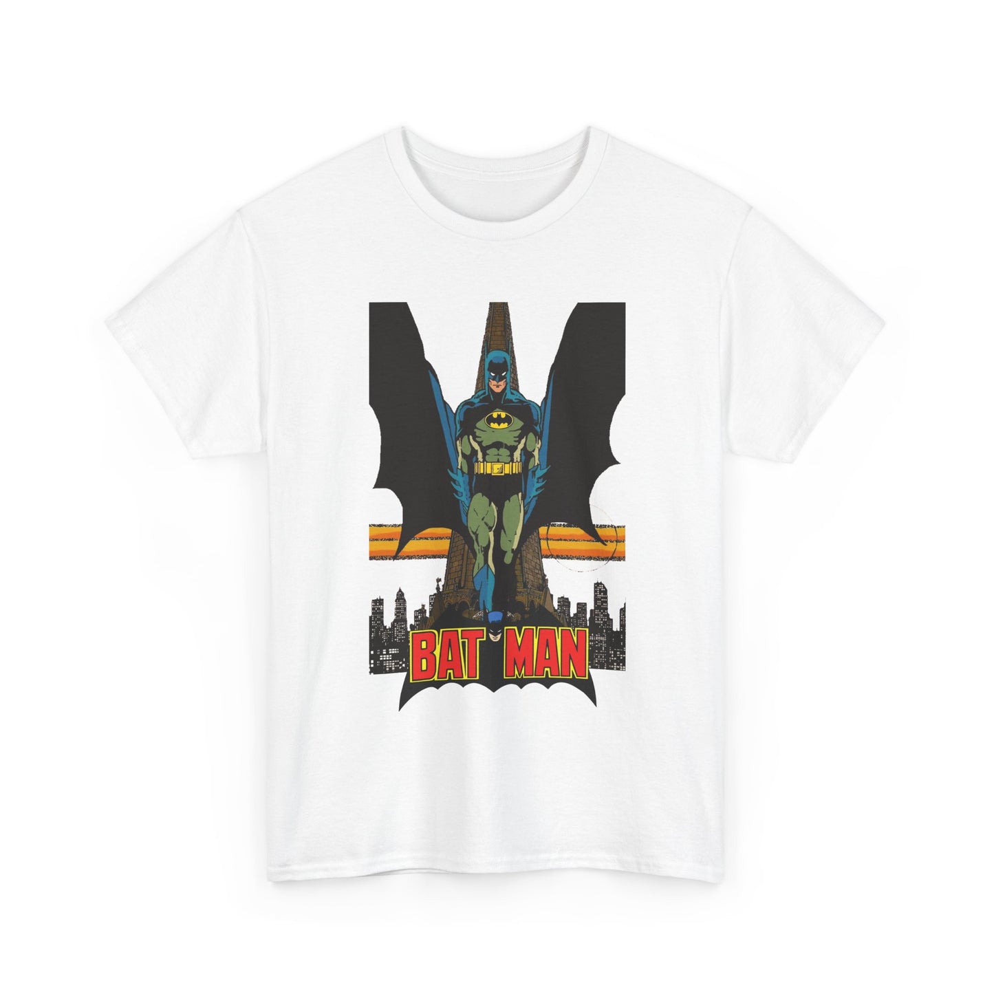 Batman T-Shirt - George Perez Art - JLA 80s Postcard Set - DC Comics - Gotham City - Justice League of America Member