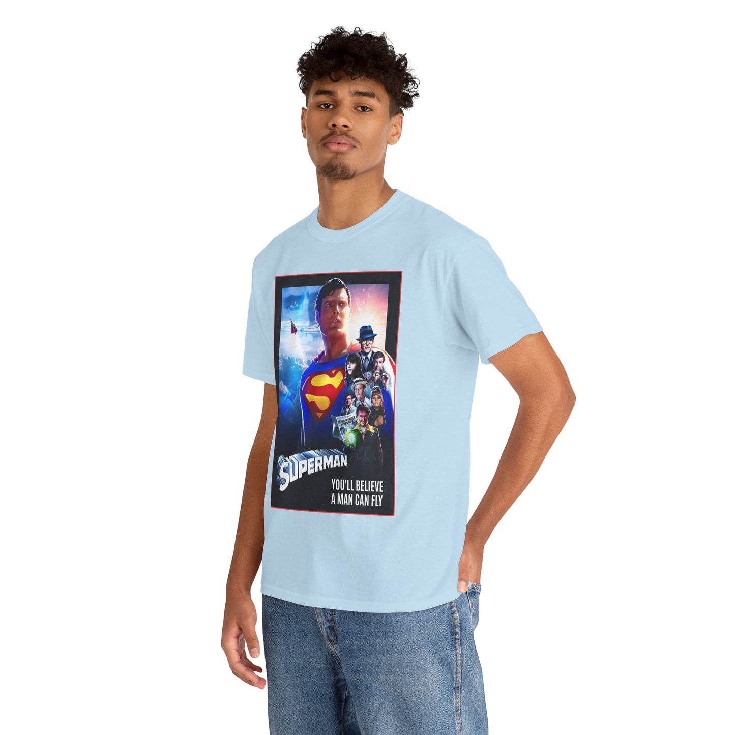 Superman The Movie T-Shirt - Christopher Reeve, Gene Hackman, Margot Kidder - Beloved 1970s Warner Brothers Movie - Krypton, Smallville, Metropolis - DC Comics