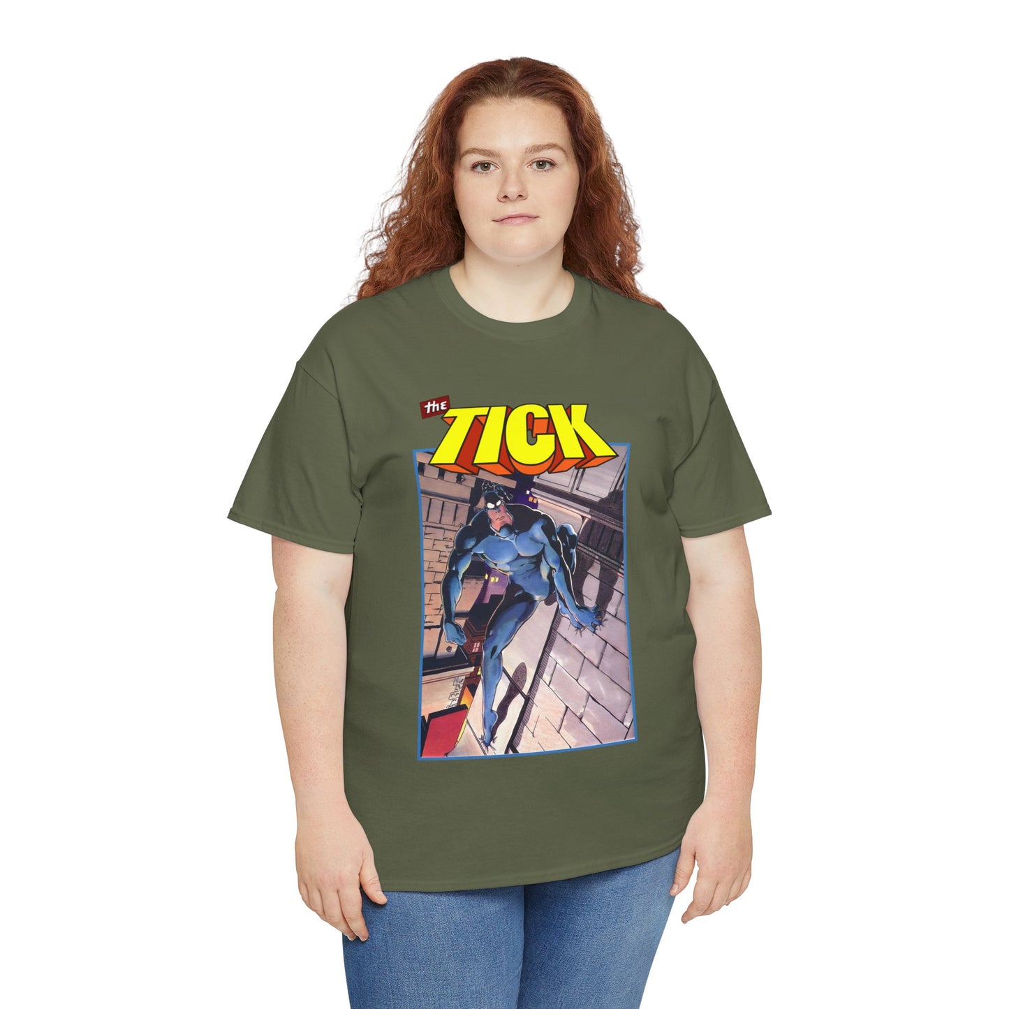 The Tick T-Shirt - Ben Edlund Creation - Popular 1980s Superhero