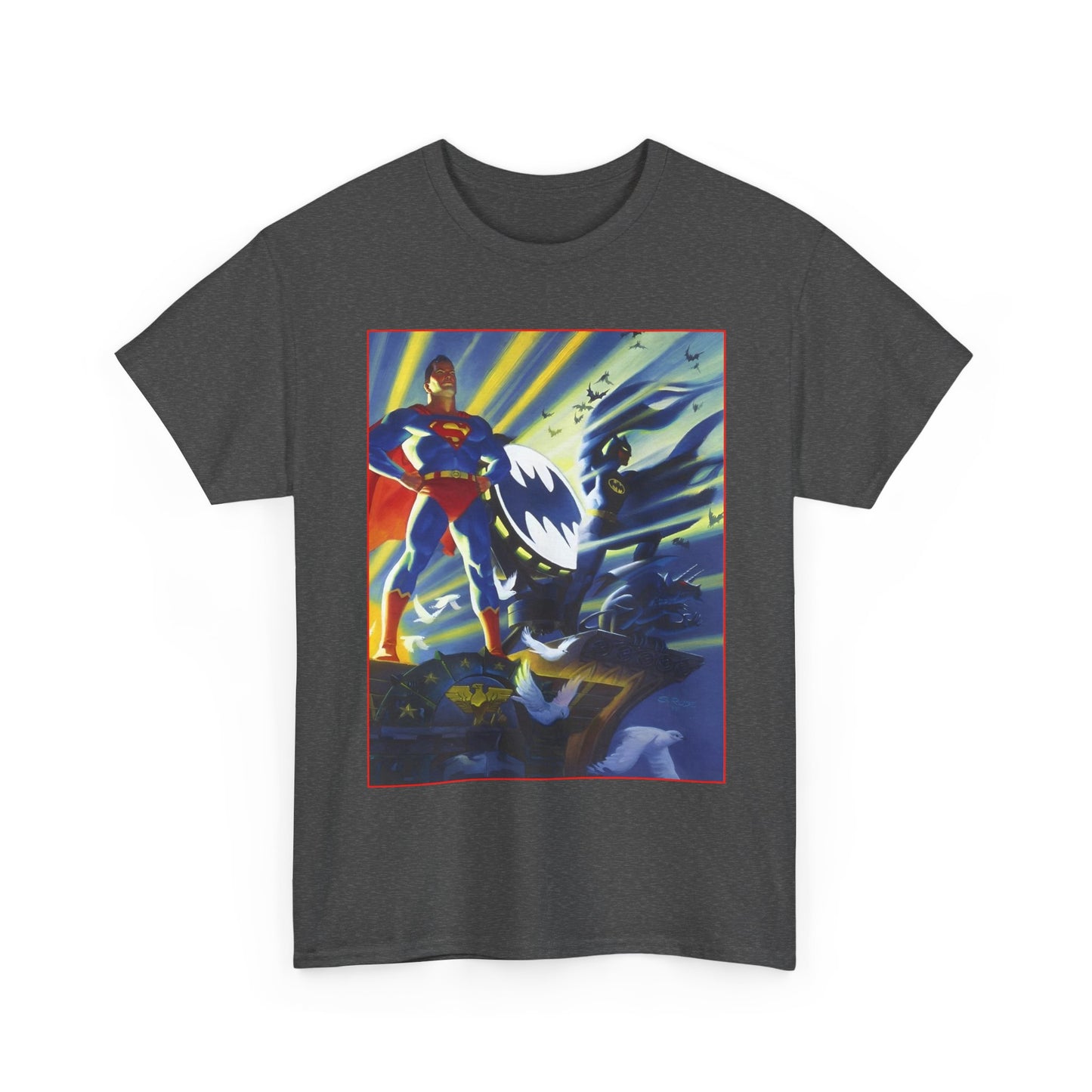 Superman & Batman T-Shirt - Steve Rude Art - The Dark Knight Detective & The Man of Steel - World's Finest - DC Comics