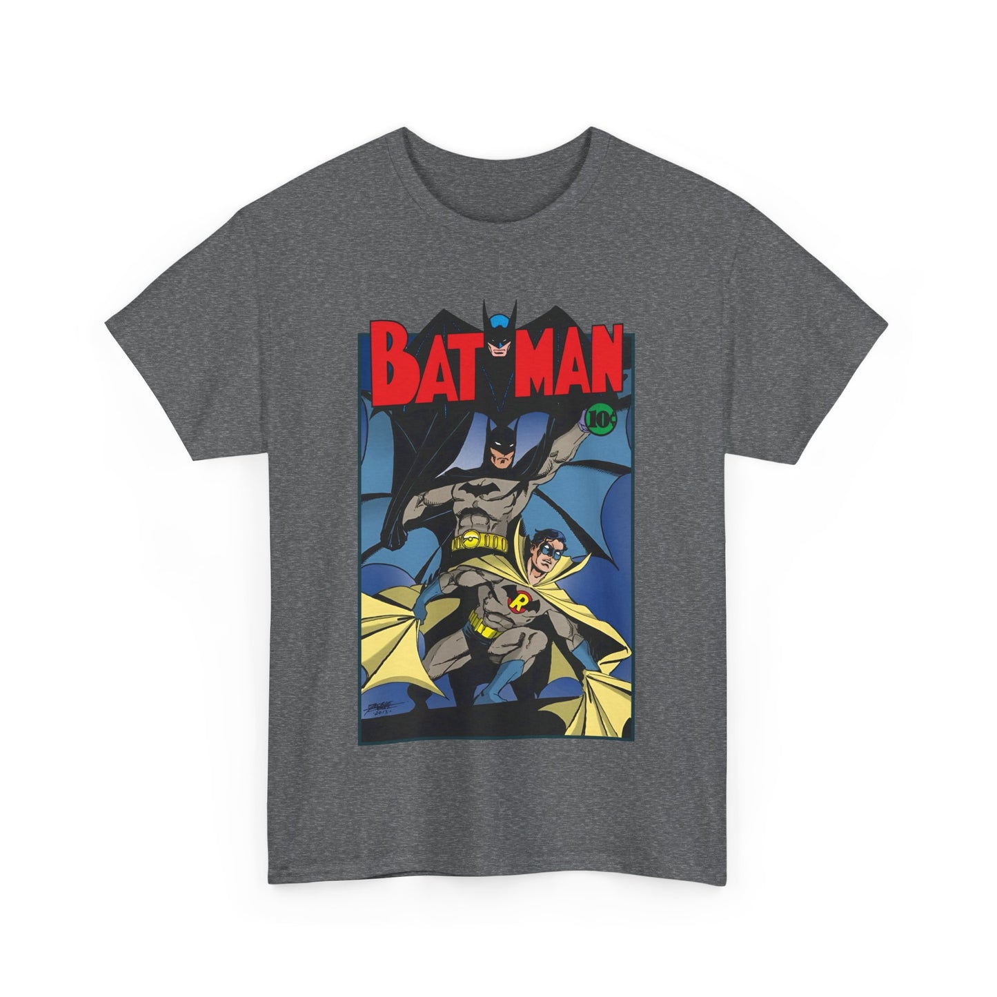Batman & Robin T-Shirt - George Perez Art - Earth 2 - DC Comics - Golden Age JSA - Bruce Wayne & Dick Grayson