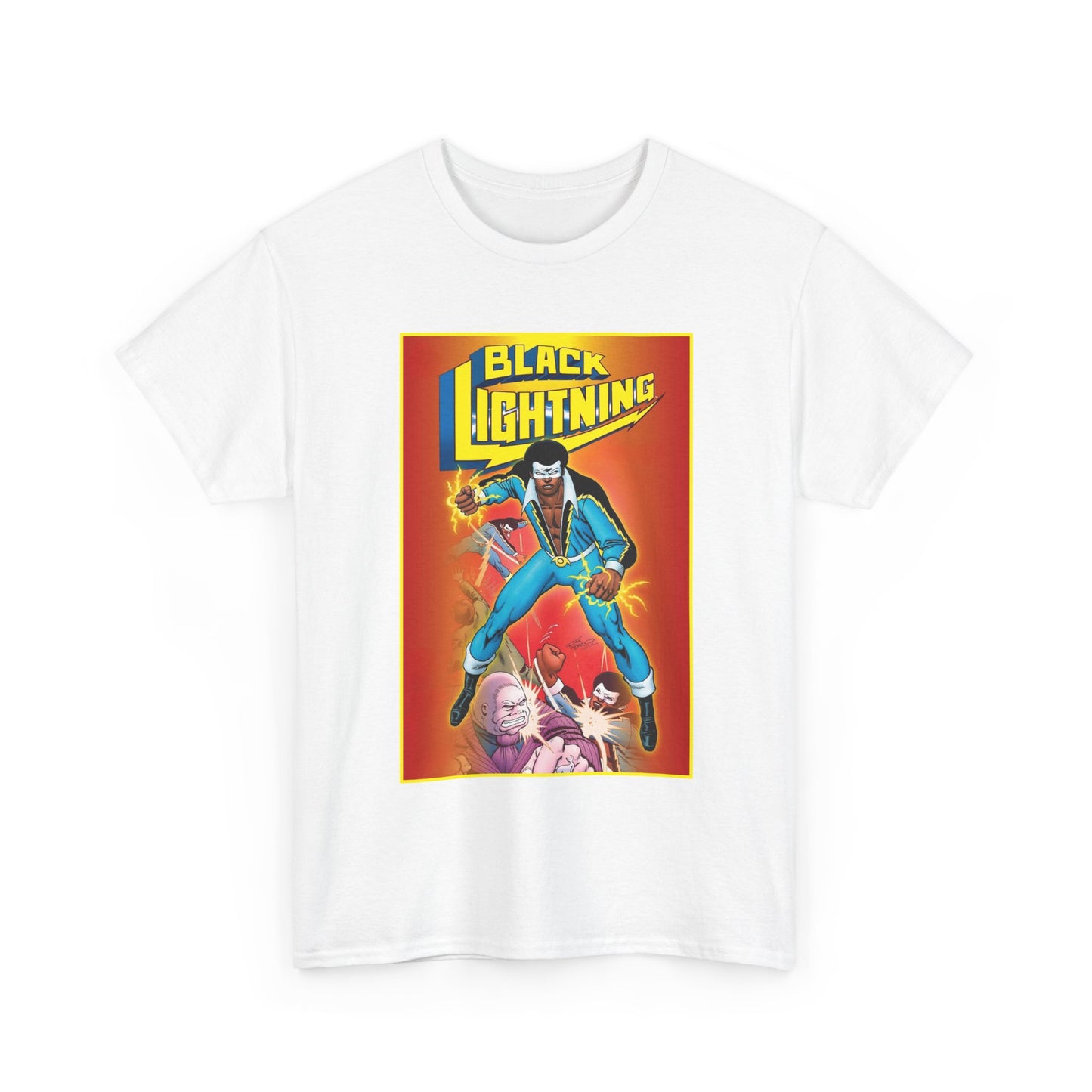 Black Lightning T-Shirt - Trevor Von Eeden Art - Jefferson Pierce - Suicide Slum, Metropolis - DC Comics