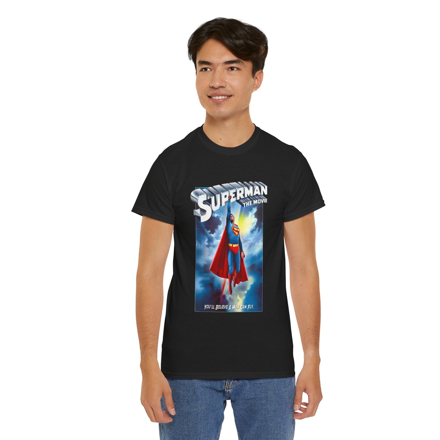 Superman The Movie T-Shirt - DC Comics - Man of Steel - Christopher Reeve 1978