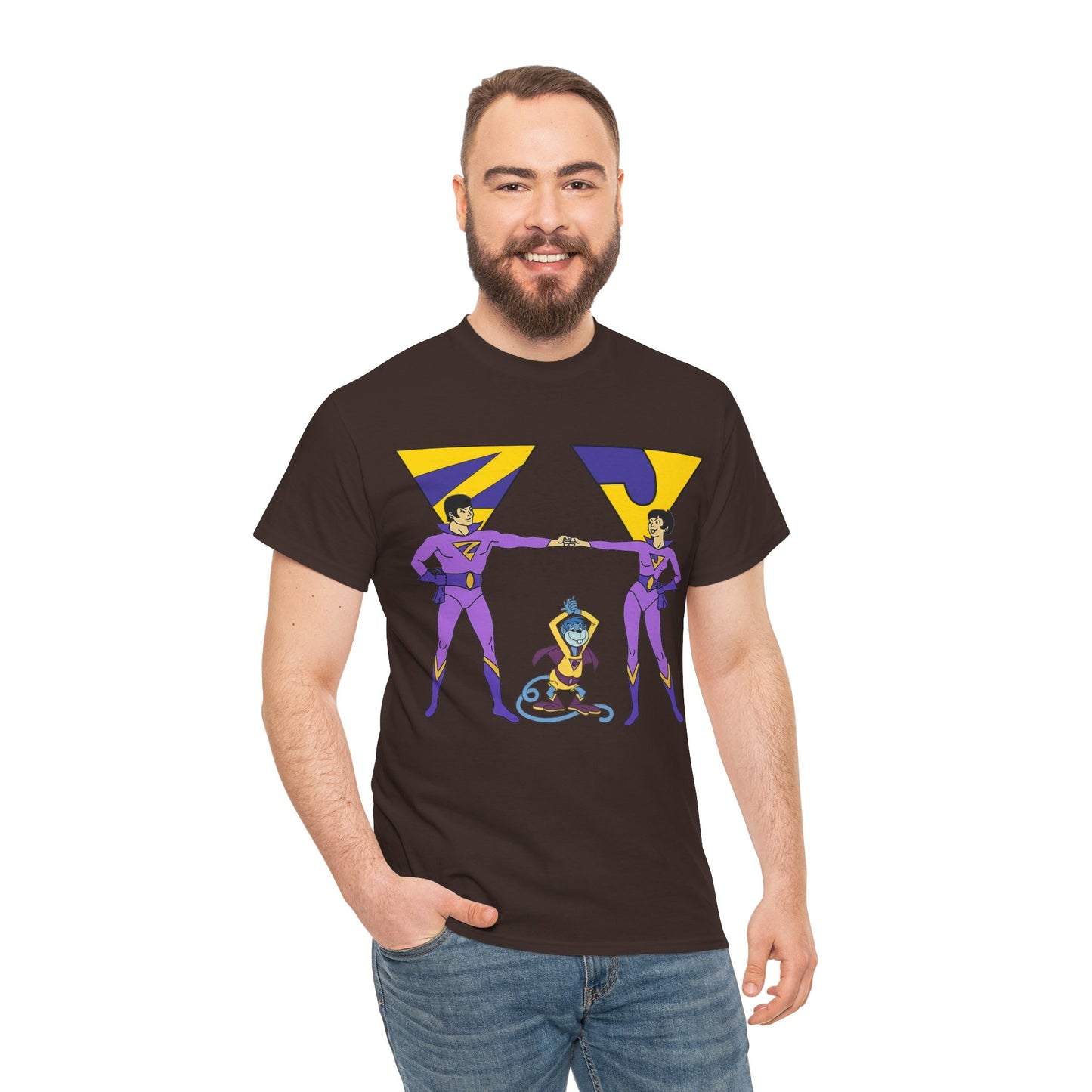 Wonder Twins T-Shirt - Super Friends - Zan & Jayna - Hanna-Barbera Cartoon - DC Comics