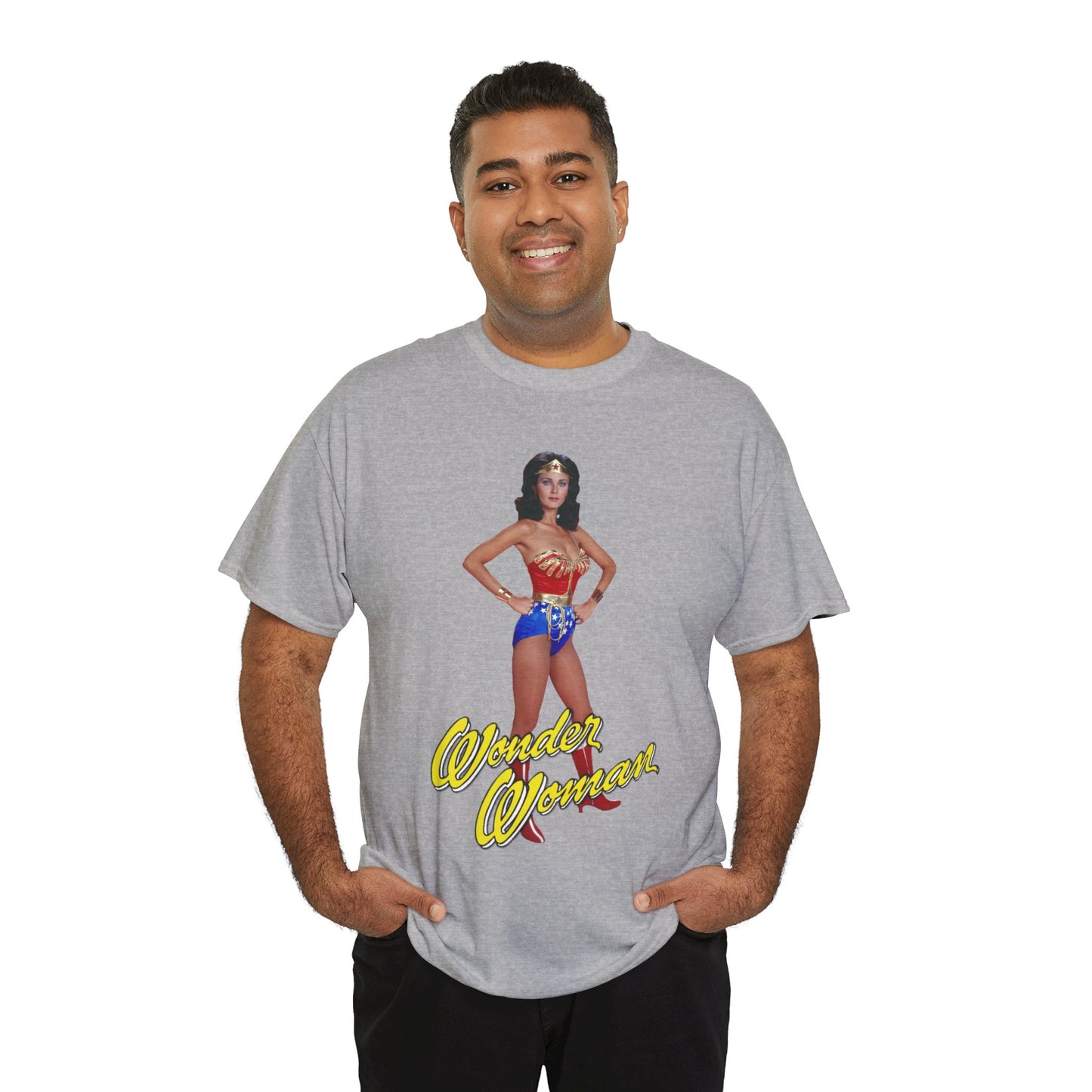 Wonder Woman T-Shirt - Lynda Carter - Popular 1970s CBS TV Show - DC Comics Character - Diana Prince, Paradise Island