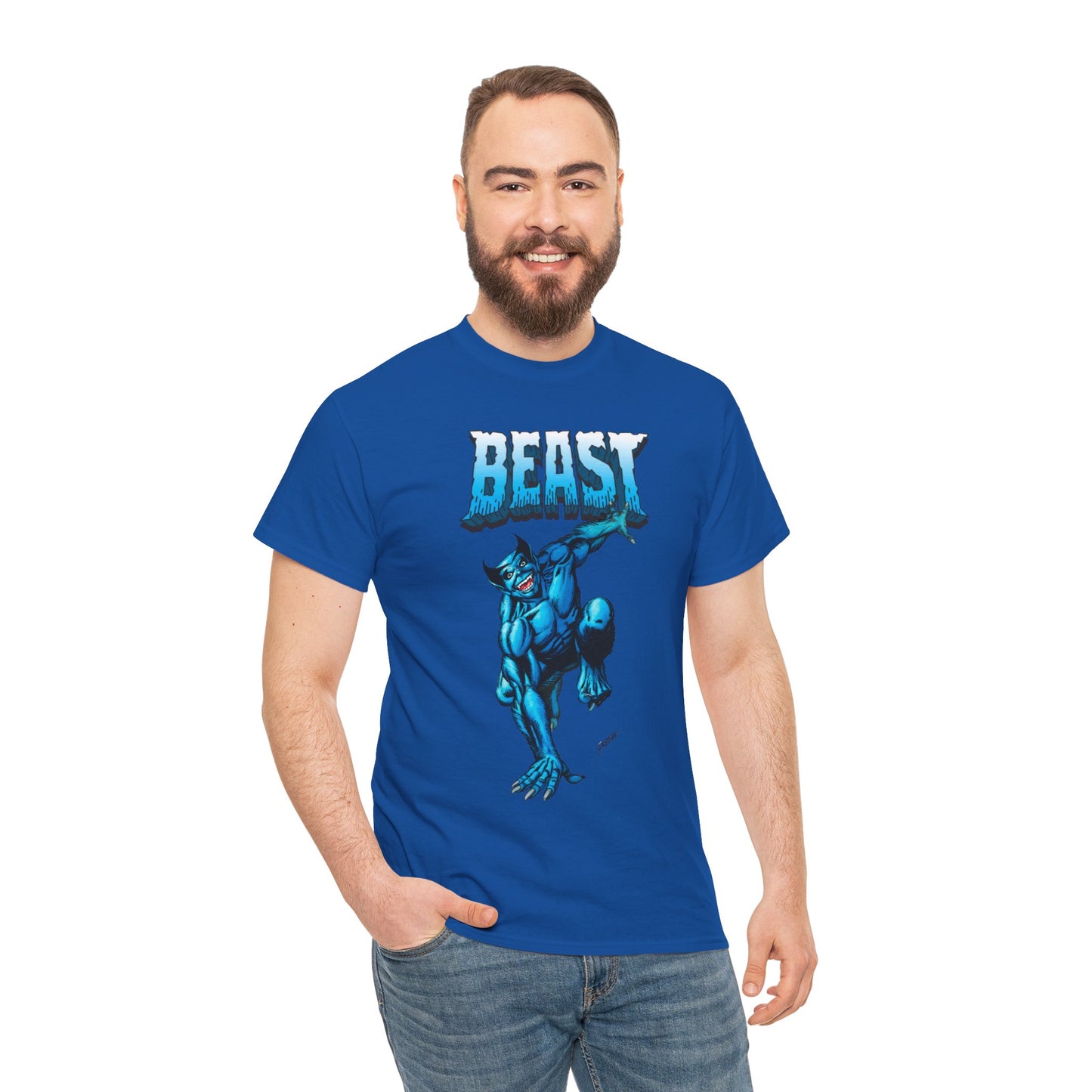 Beast T-Shirt - George Perez Art - Avengers, X-Men Member - Hank McCoy - Marvel Comics