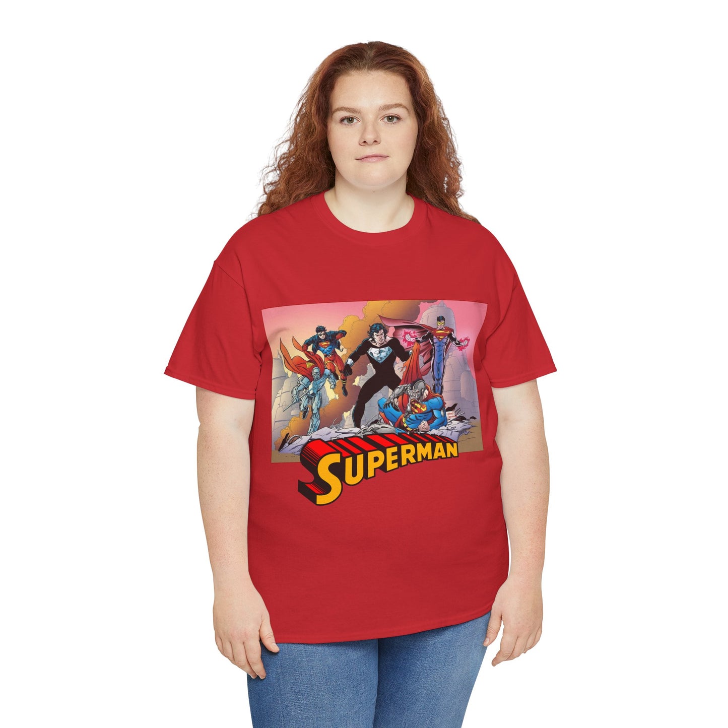 Superman T-Shirt - Tom Grummett Art - Death & Return - Steel, Cyborg, Eradicator - DC Comics