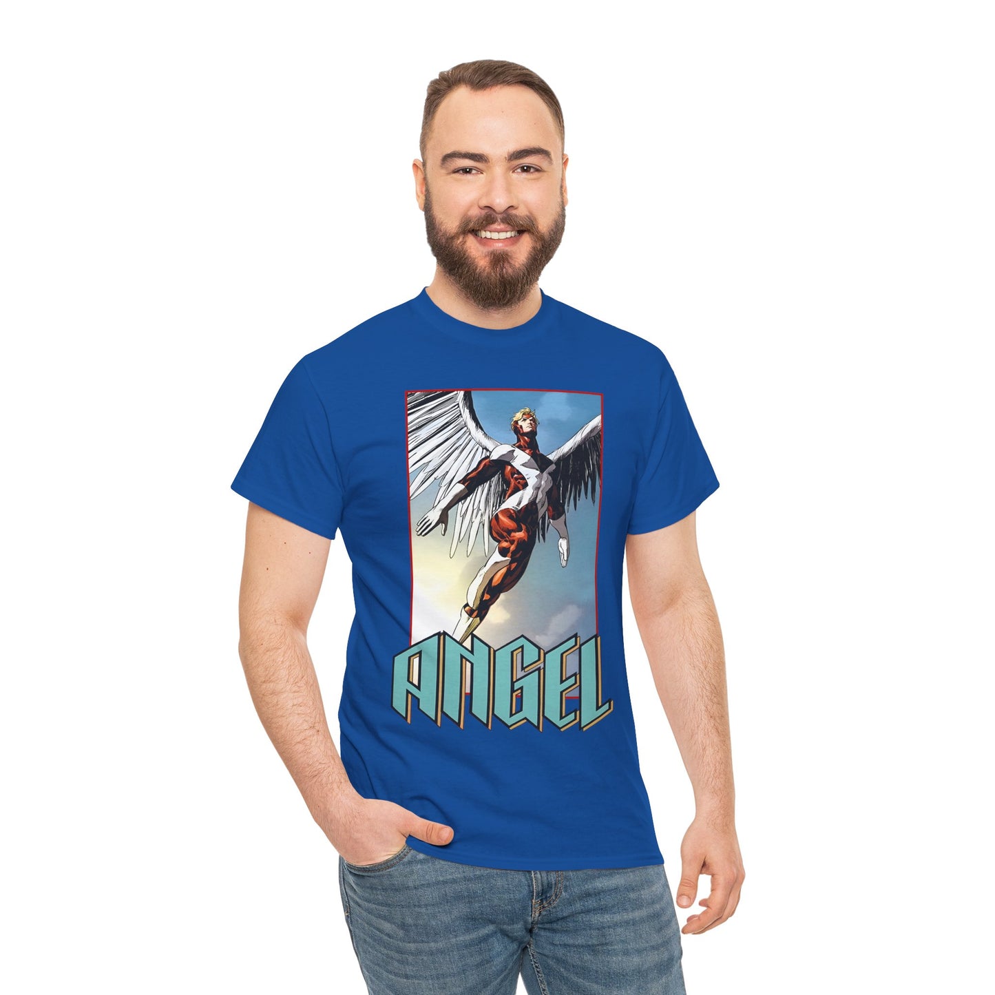 Angel T-Shirt - Mike Deodato Art - Marvel Comics X-Men Member
