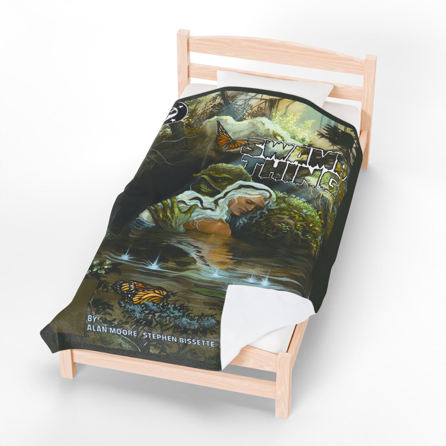 Swamp Thing Velveteen Plush Blanket 60x80" - John Totleben Art - Swamp Thing & Abby - DC Comics/Vertigo Comics Cover Art