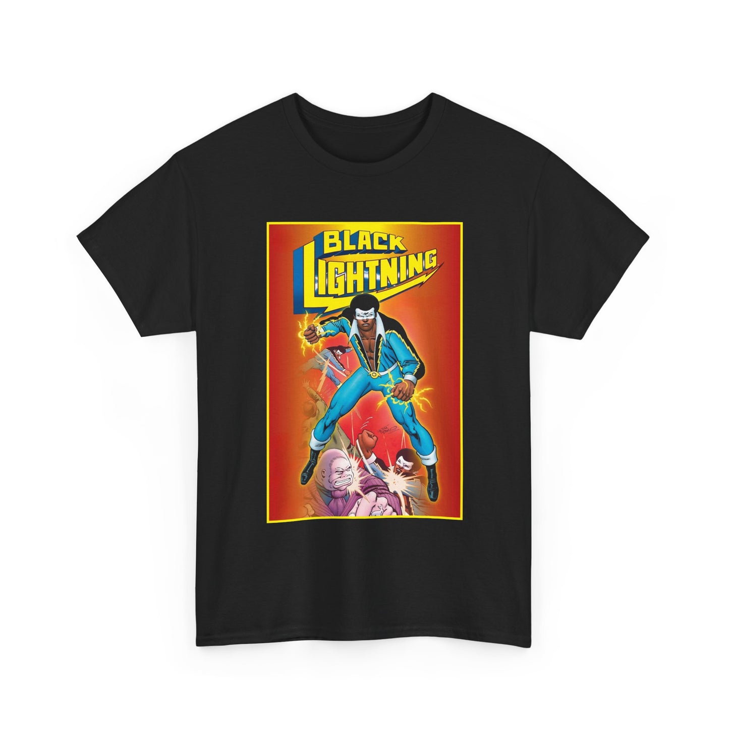 Black Lightning T-Shirt - Trevor Von Eeden Art - Jefferson Pierce - Suicide Slum, Metropolis - DC Comics