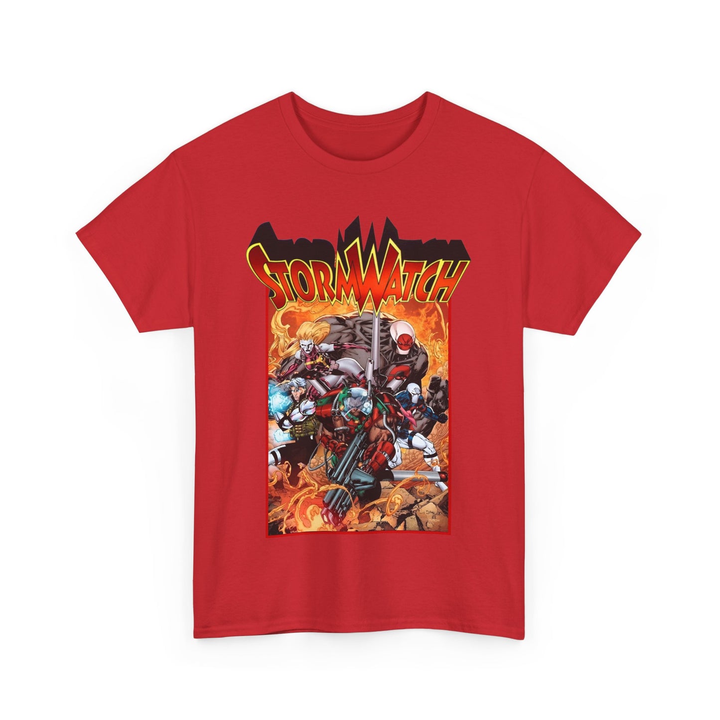 Stormwatch T-Shirt - Jim Lee Art - Battalion, Fuji, Hellstrike - Image/Wildstorm/DC Comics