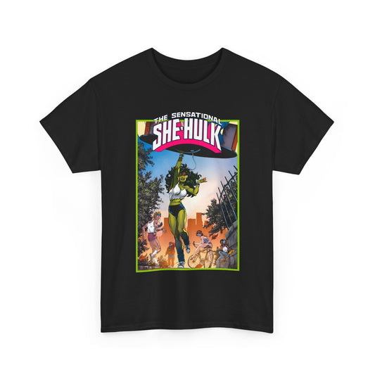 Sensational She-Hulk T-Shirt -John Byrne Poster Art - Jennifer Walters, Hulk's Cousin - Marvel Comics