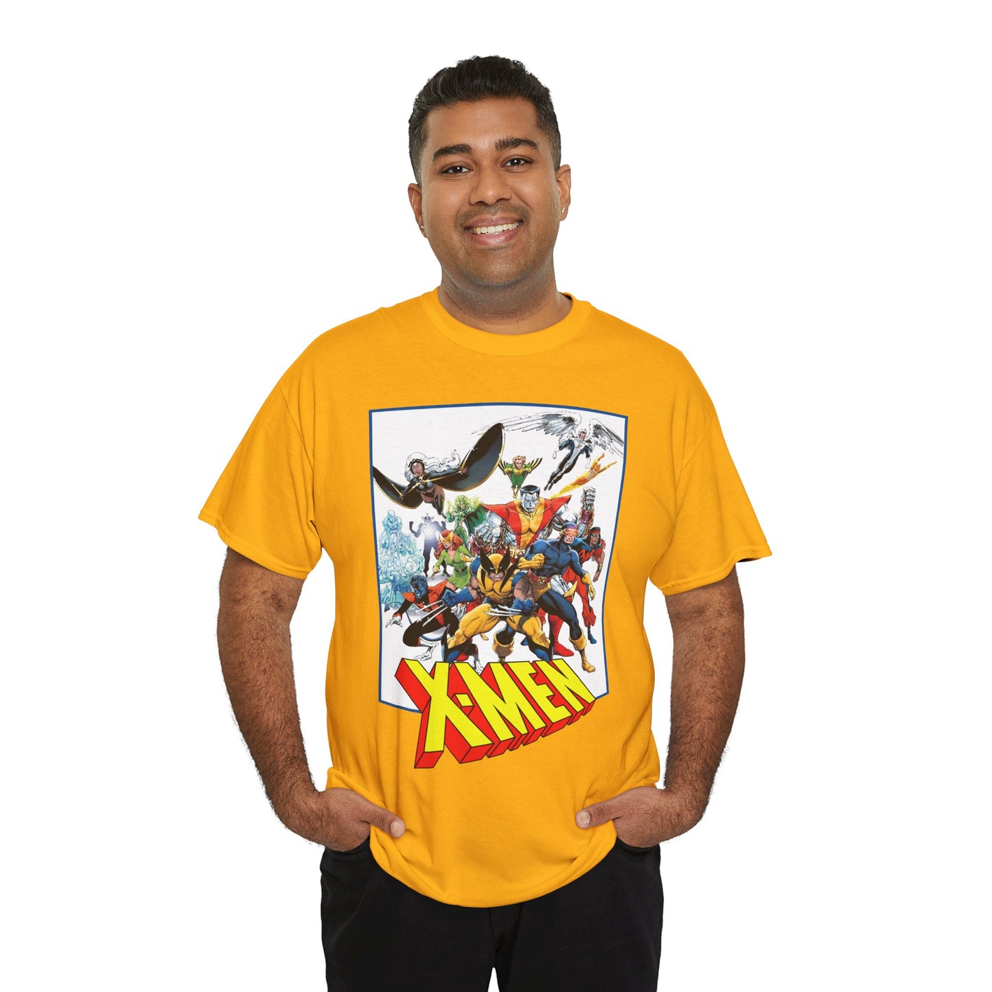X-Men T-Shirt - Classic Arthur Adams Art - Marvel Comics - Wolverine, Colossus, Storm, Cyclops, Nightcrawler, Iceman