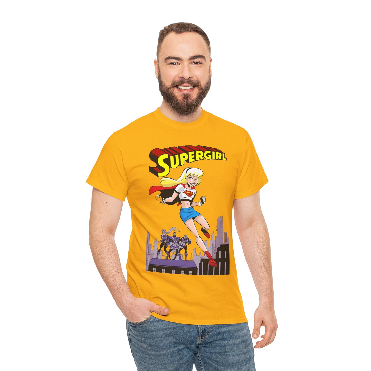Supergirl T-Shirt - Bruce Timm Art - DC Comics Animated Series 1990s - Kara, Superman's Cousin