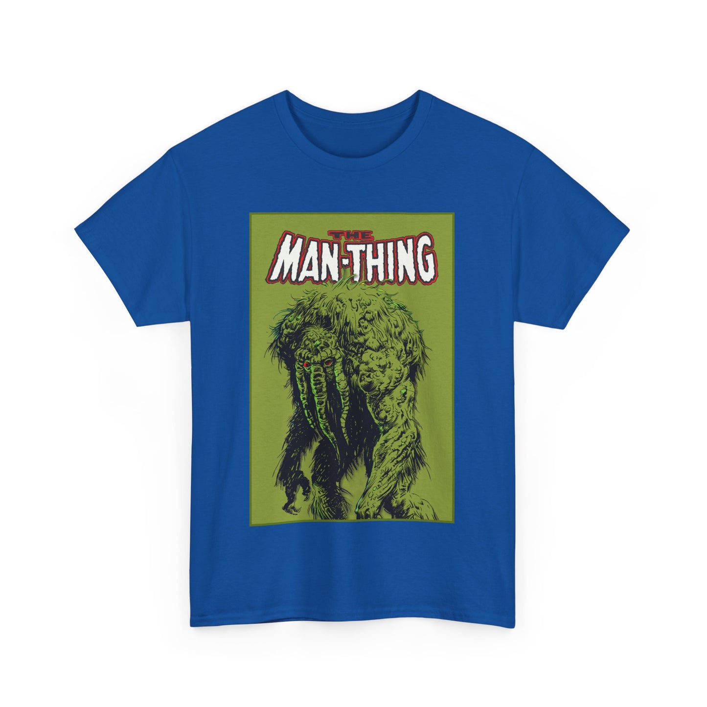 Man-Thing T-Shirt - Marvel Comics - Whatever Knows Fear Burns At The Touch - Swamp Monster