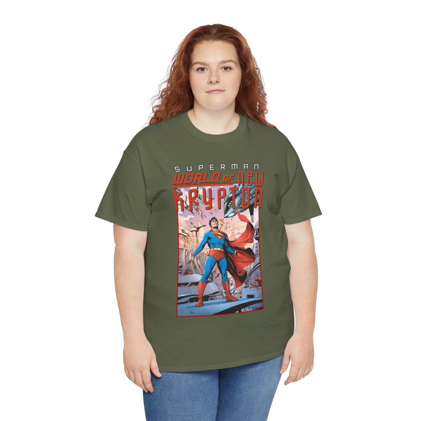 Superman World of New Krypton T-Shirt - Gary Frank Art - Popular DC Comics Storyline - Kal-El