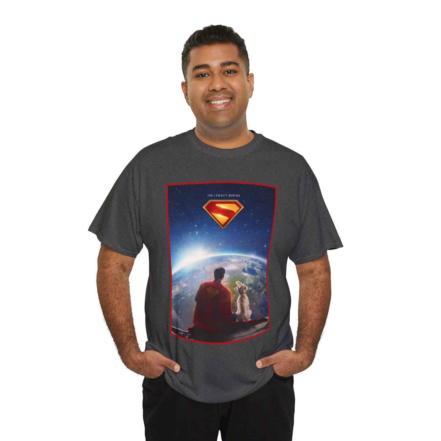Superman Legacy T-Shirt - 2025 James Gunn Movie Scene - Clark & Krypto On the Moon - David Corenswet - DC Comics - Man of Steel