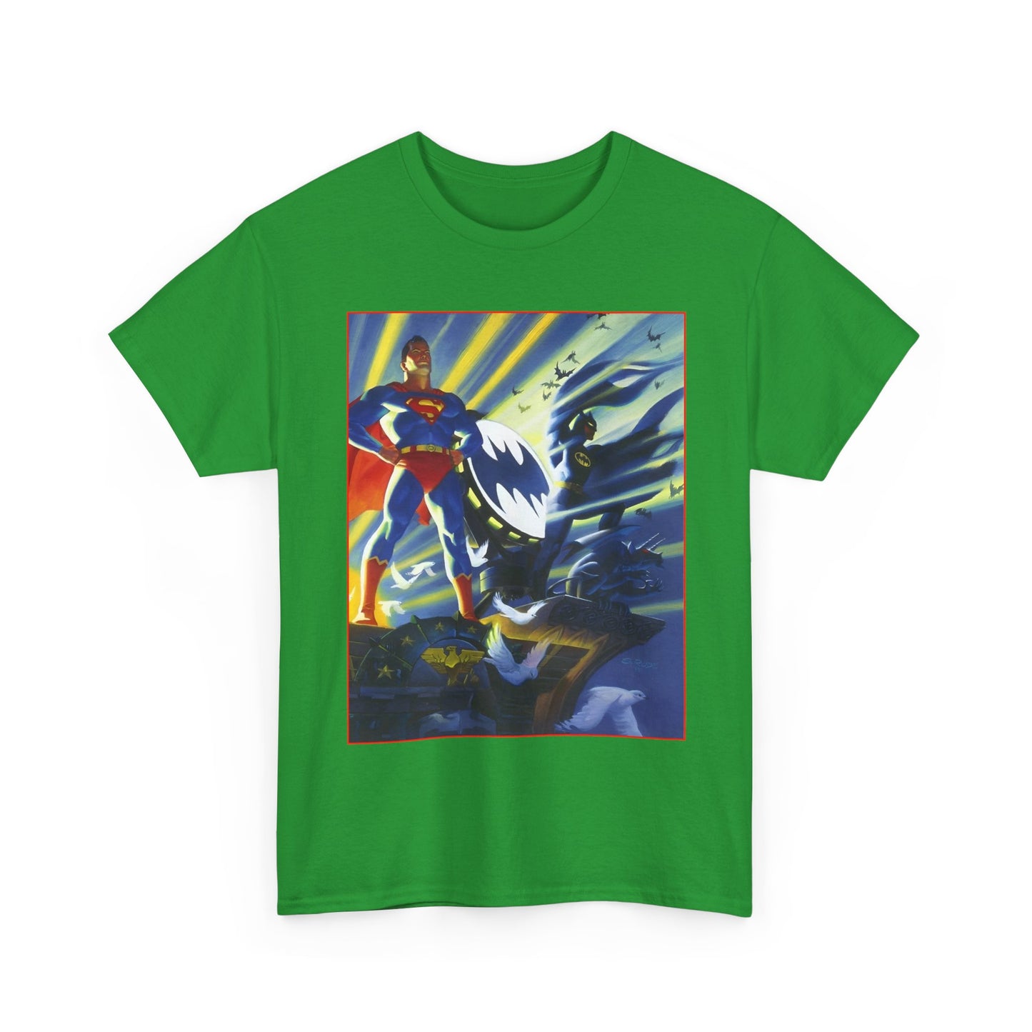 Superman & Batman T-Shirt - Steve Rude Art - The Dark Knight Detective & The Man of Steel - World's Finest - DC Comics