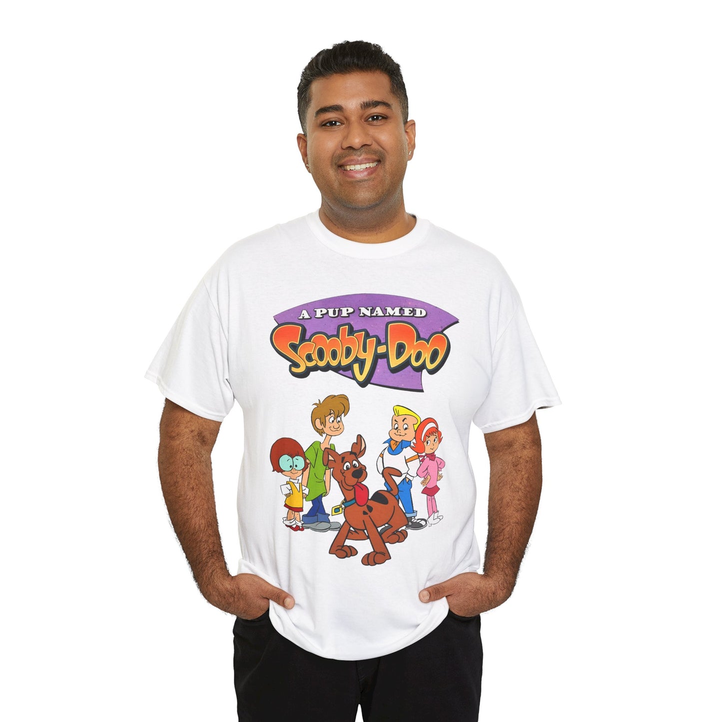 A Pup Named Scooby-Doo T-Shirt - Hanna-Barbera Cartoon TV Series 1990s - Fred, Daphne, Velma, Shaggy
