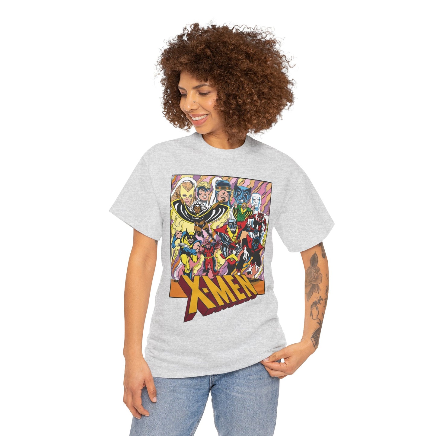 Uncanny X-Men T-Shirt - Dave Cockrum Art - Cyclops, Nightcrawler, Storm, Wolverine, Thunderbird - Marvel Comics