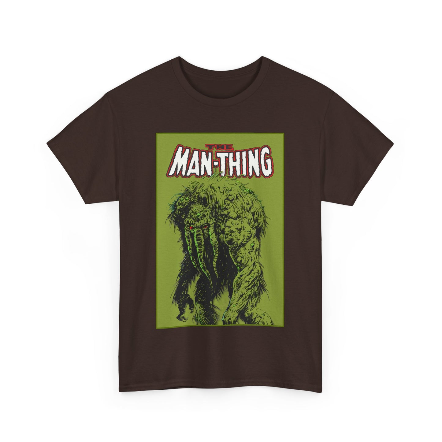 Man-Thing T-Shirt - Marvel Comics - Whatever Knows Fear Burns At The Touch - Swamp Monster