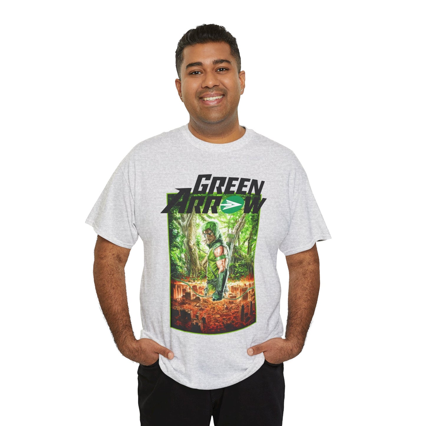 Green Arrow T-Shirt - Mauro Cascioli Art - Brightest Night Cover - Emerald Archer - DC Comics