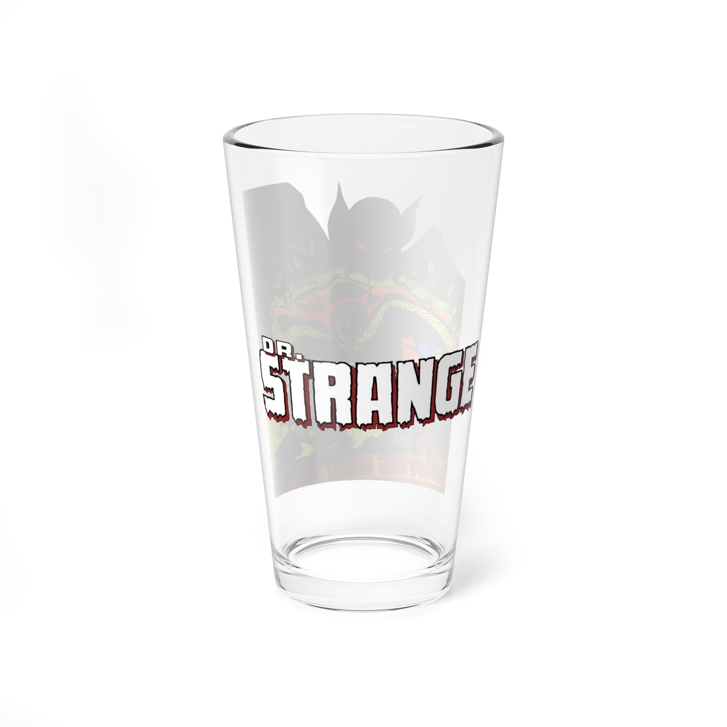 Dr. Strange 183 Pint Glass, 16oz - Masked Doctor Strange Cover Art - Marvel Comics