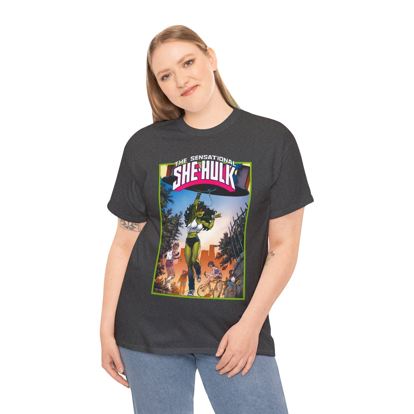 Sensational She-Hulk T-Shirt -John Byrne Poster Art - Jennifer Walters, Hulk's Cousin - Marvel Comics