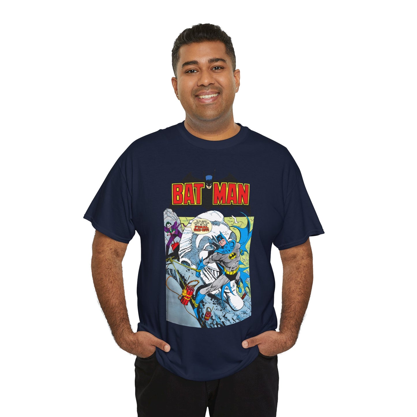 Batman T-Shirt - José Luis García-López Art - Joker - #353 Cover Art - Batman Strapped to Mount Rushmore - Amazing Bronze Age Art