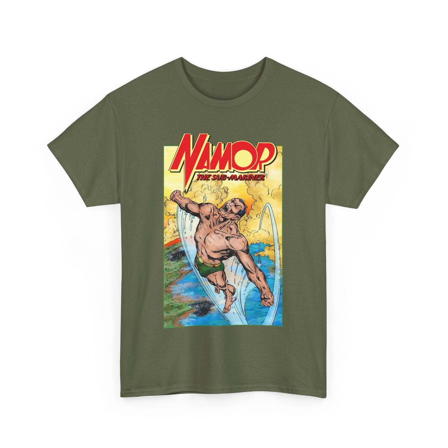 Namor T-Shirt - John Byrne Art - The Sub-Mariner - Marvel Comics 1980s Series - King of Atlantis
